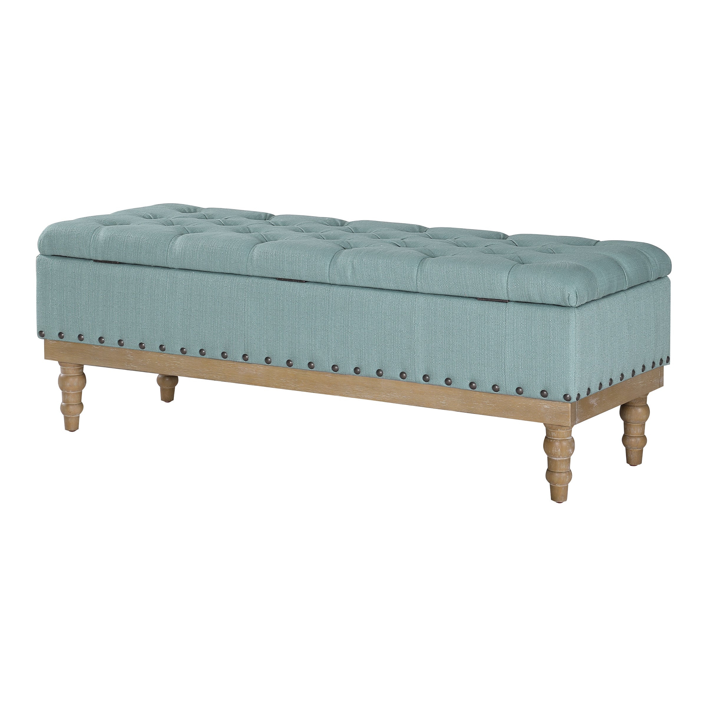 Landis Storage Bench - Sea Blue