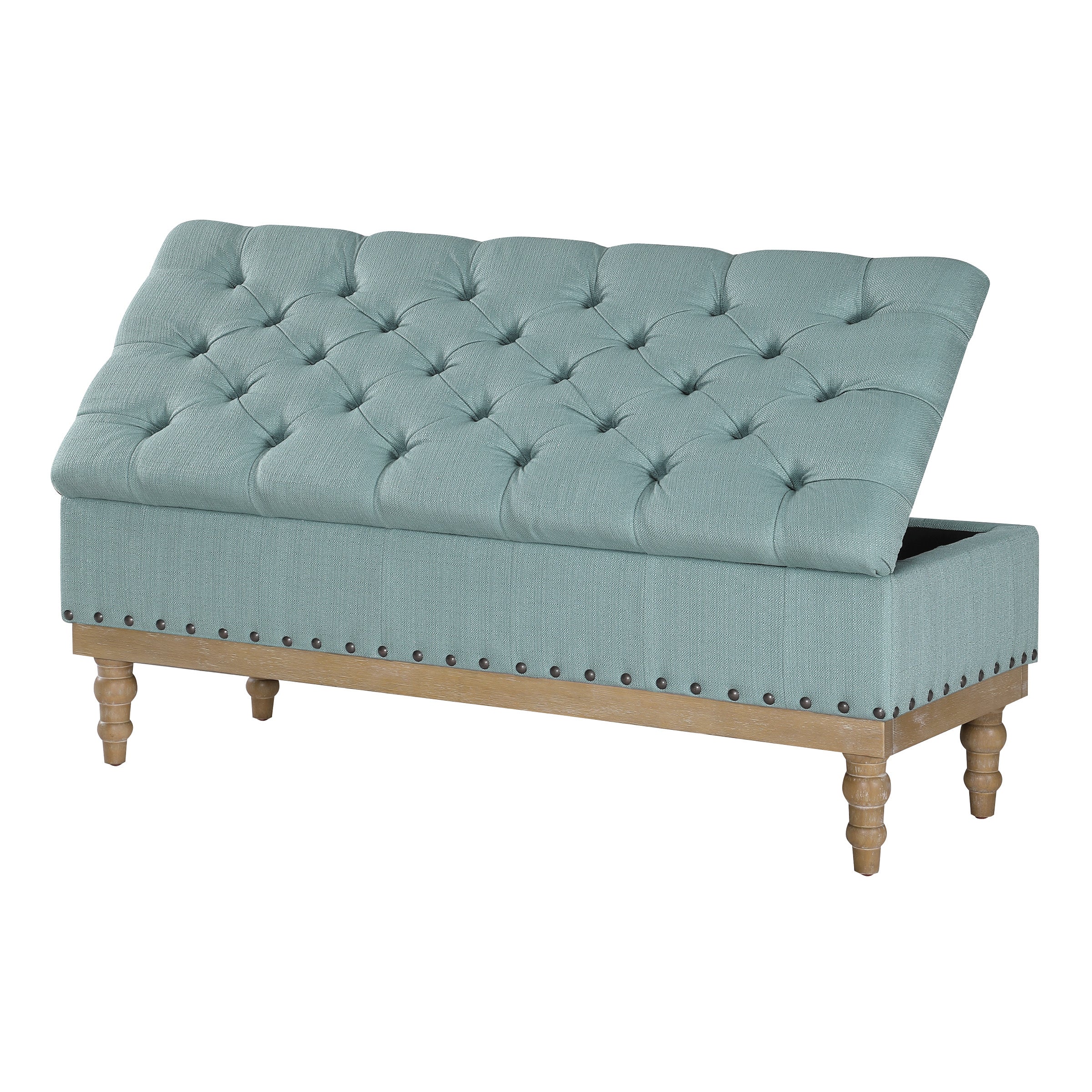 Landis Storage Bench - Sea Blue