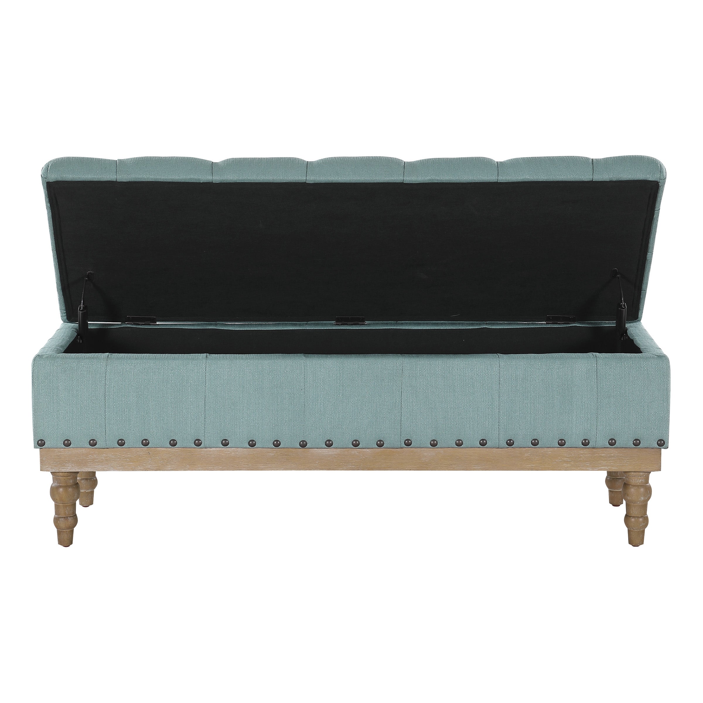 Landis Storage Bench - Sea Blue