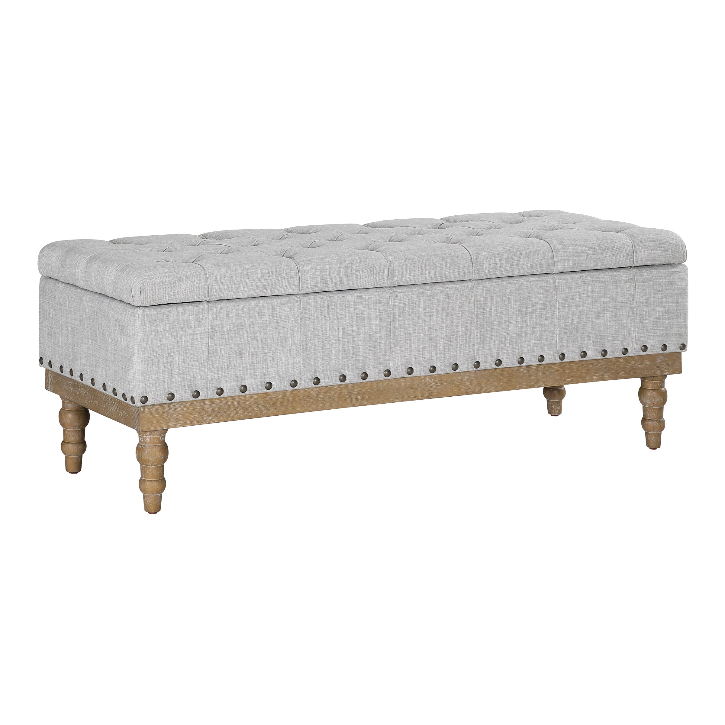 Landis Storage Bench - Dove Grey