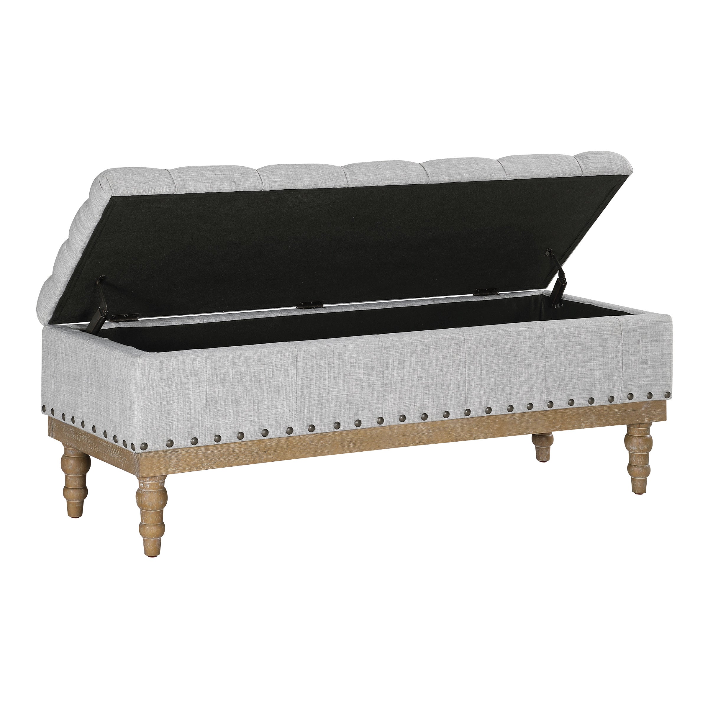 Landis Storage Bench - Dove Grey