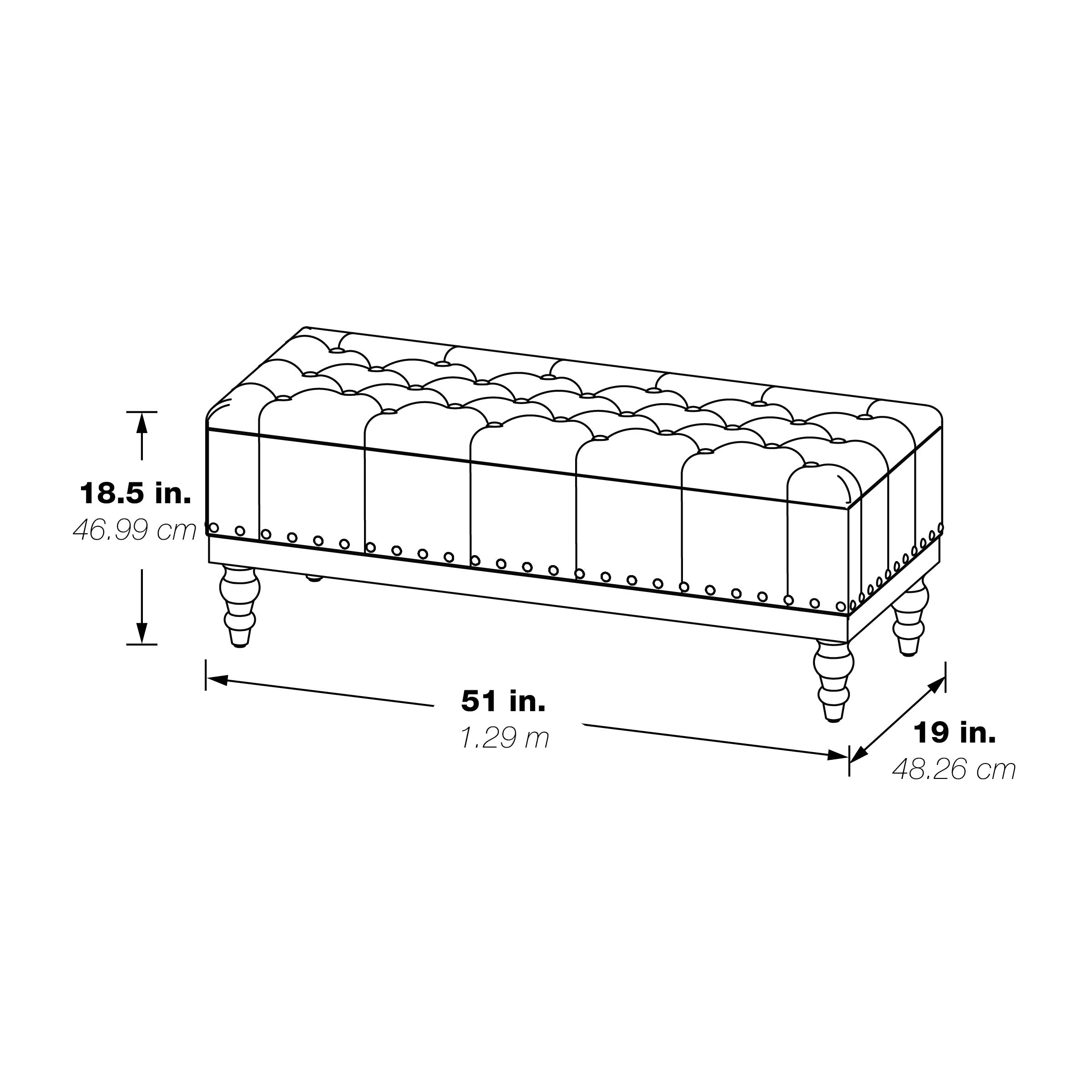 Landis Storage Bench - Dove Grey