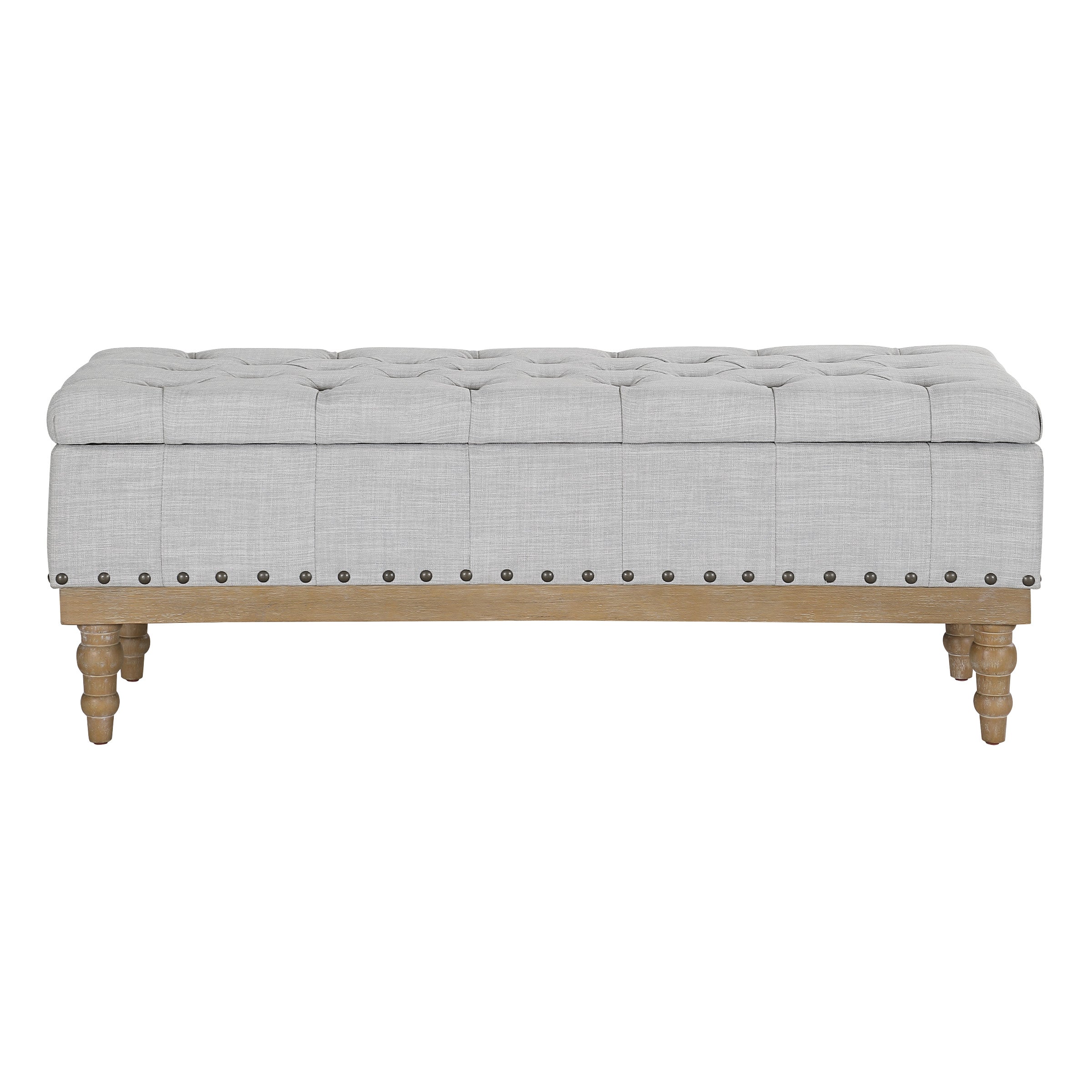 Landis Storage Bench - Dove Grey