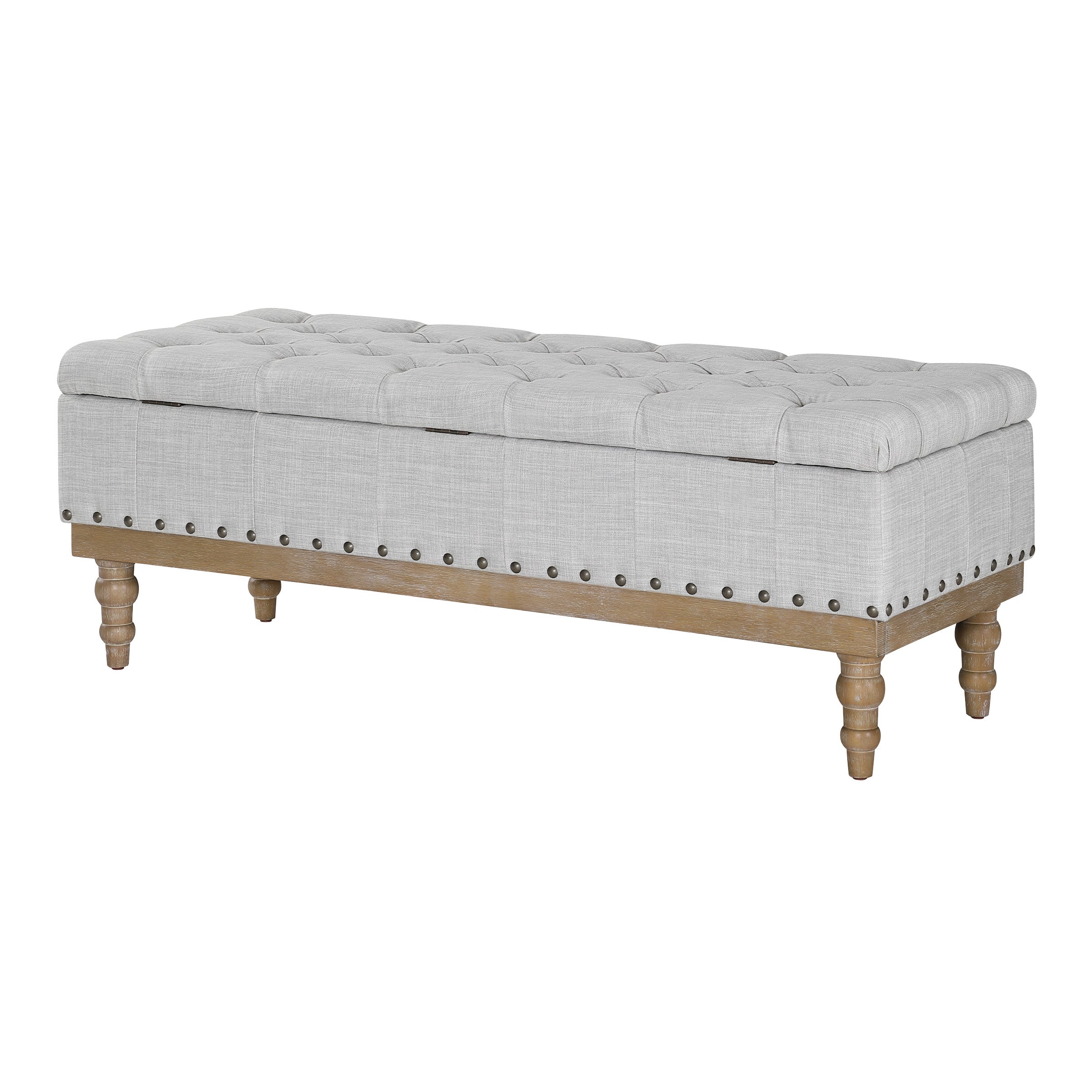 Landis Storage Bench - Dove Grey