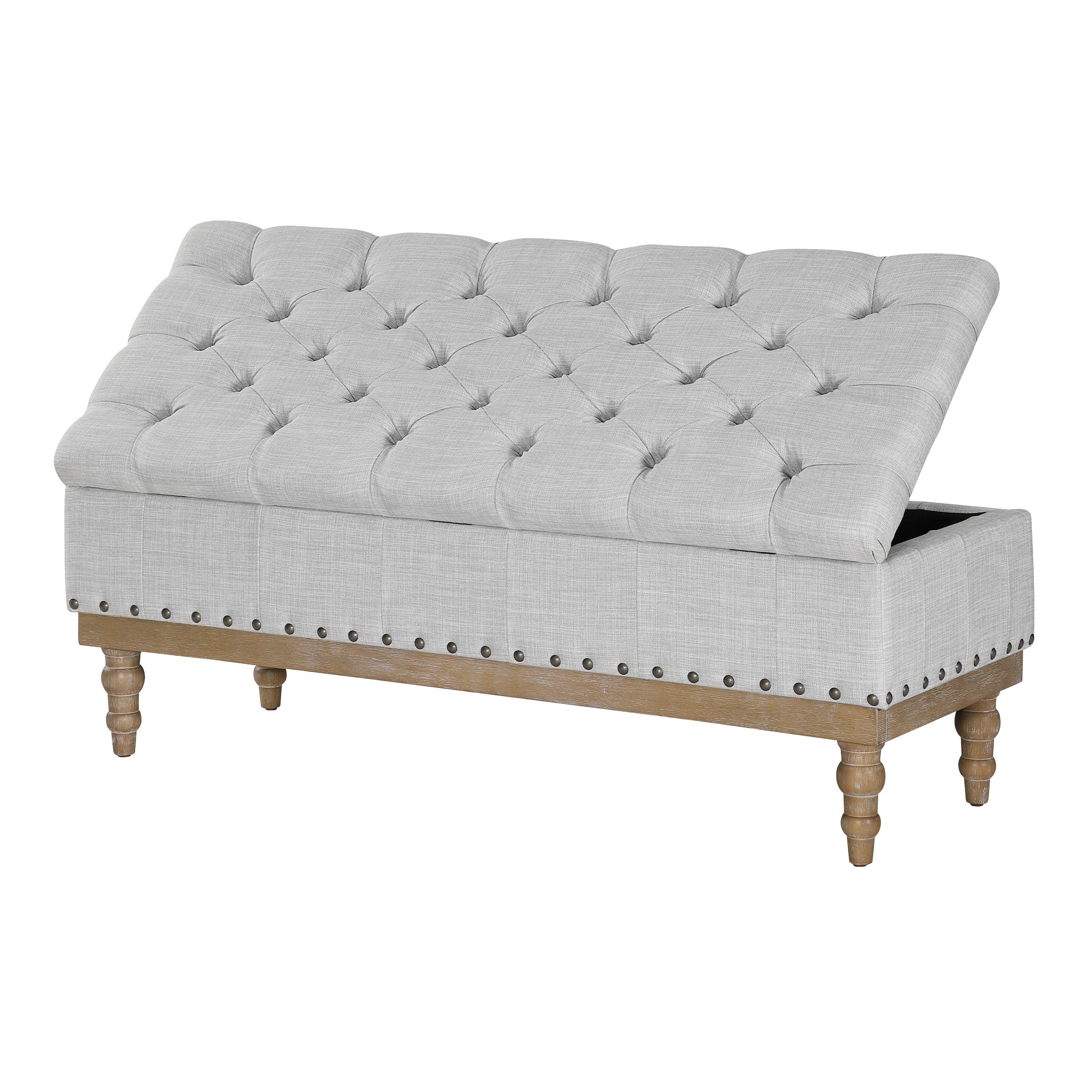 Landis Storage Bench - Dove Grey
