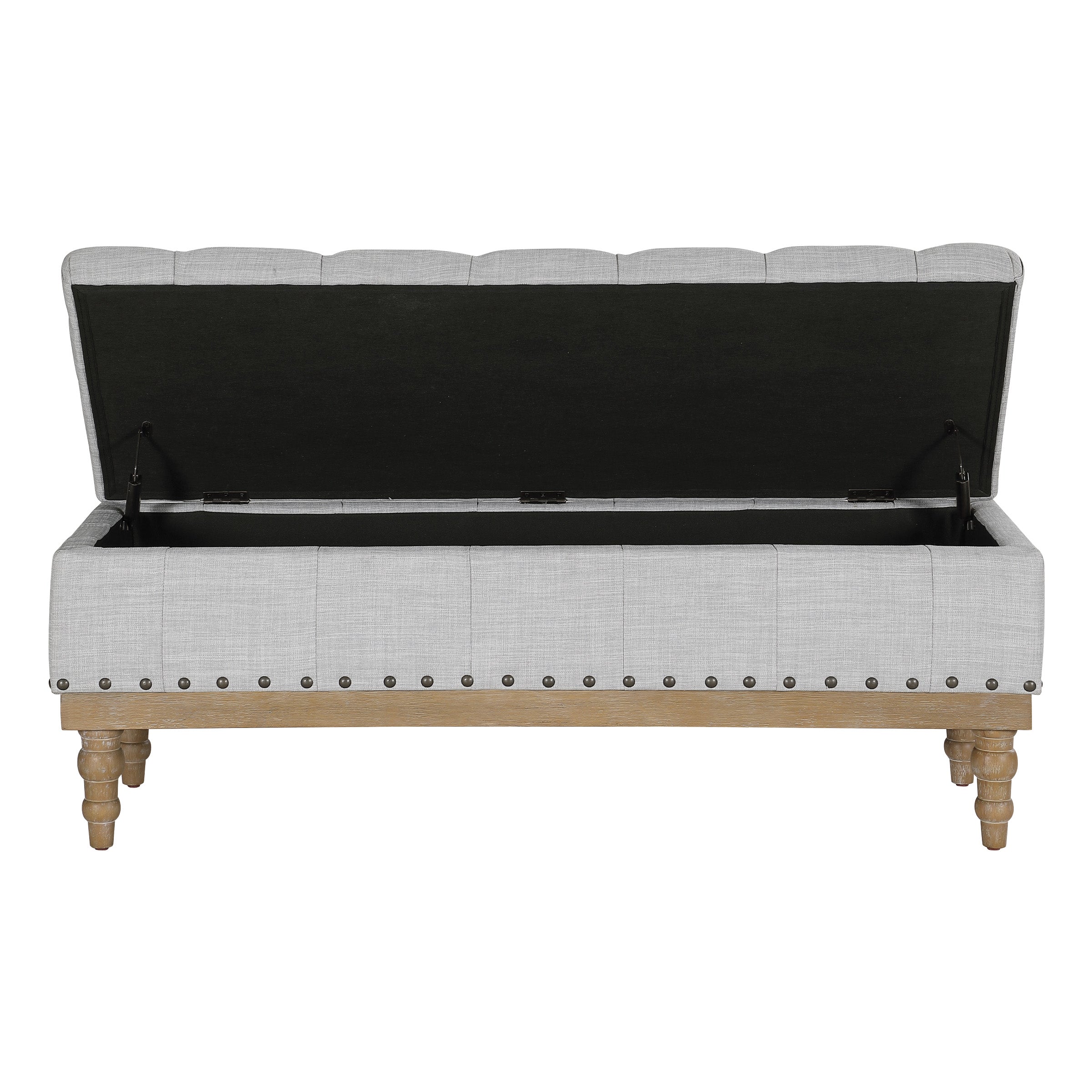 Landis Storage Bench - Dove Grey