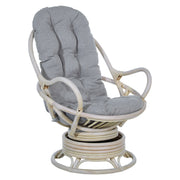 Lanai Rattan Swivel Rocker - Grey