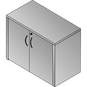 Lodi 2-Door Storage Cabinet 30X20 - Slate Grey