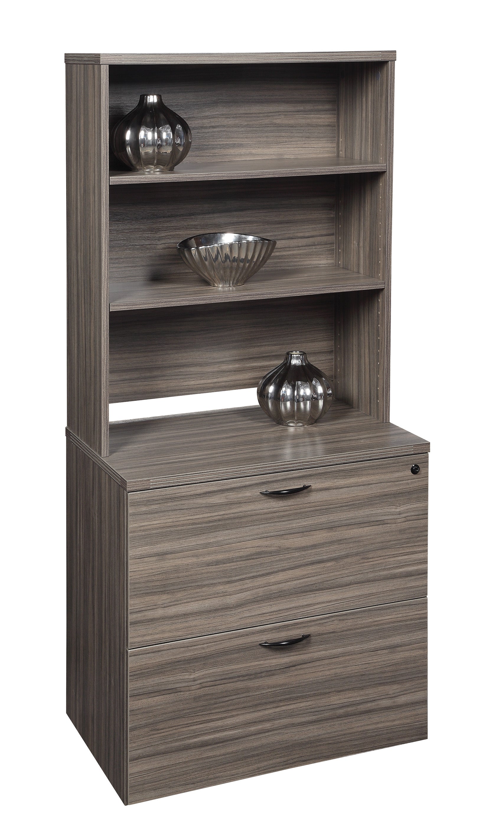 Lodi Open Hutch 30Wx12Dx36H - Urban Walnut