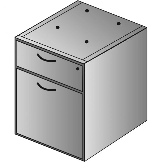 Lodi Box/File Hanging Pedestal, 18"D - Espresso