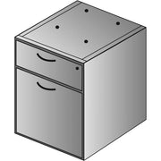 Lodi Box/File Hanging Pedestal, 18"D - SLATE GREY