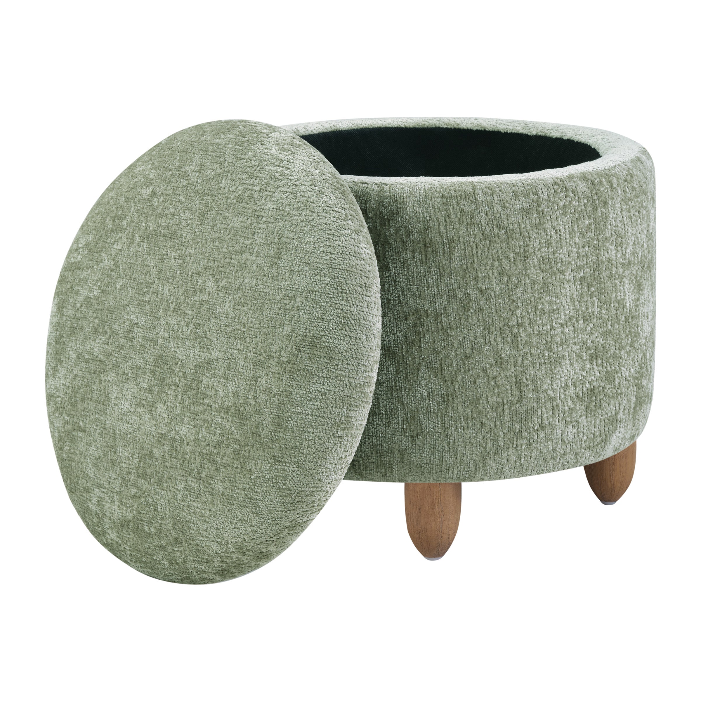 Lyra Storage Ottoman - Spring Green