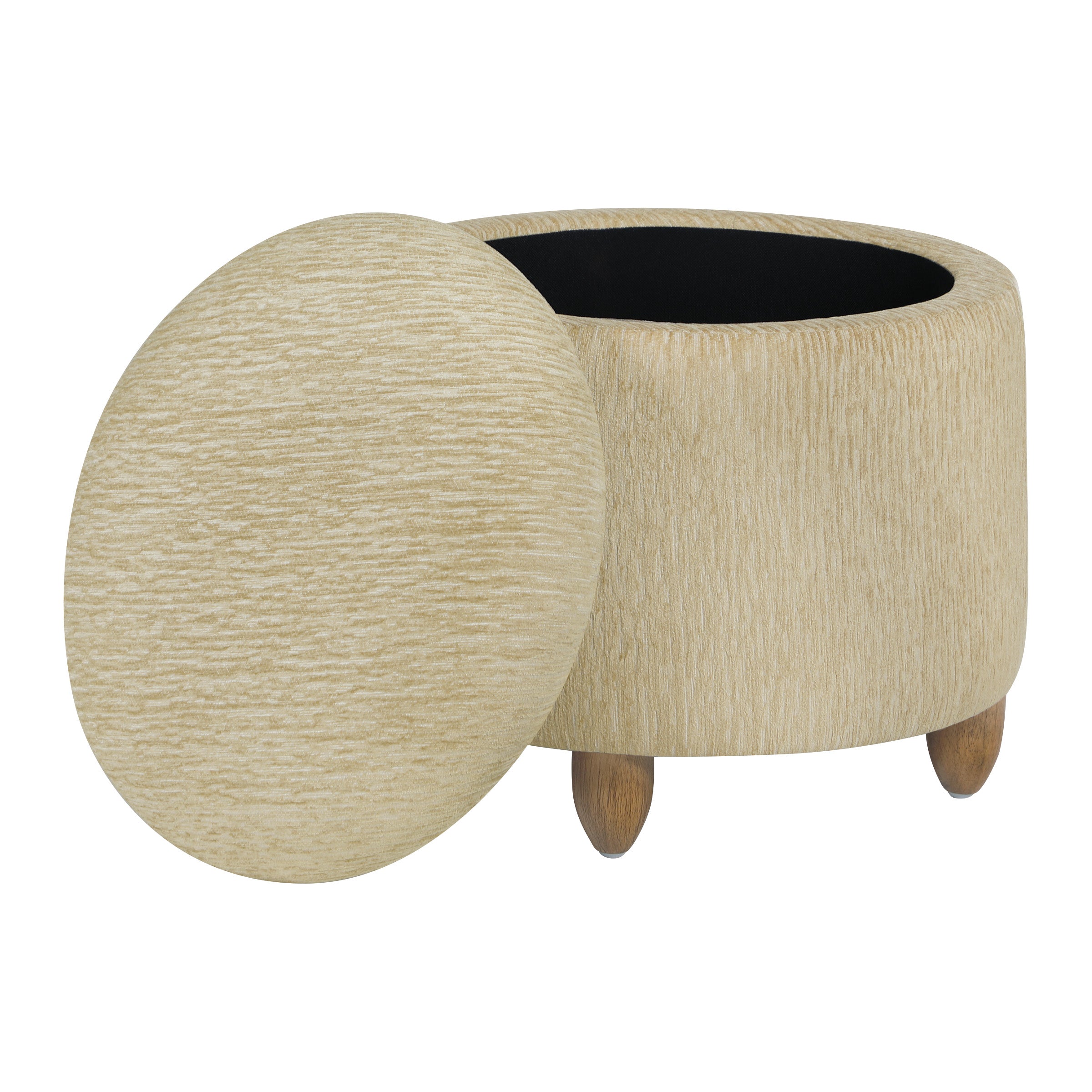 Lyra Storage Ottoman - Camel