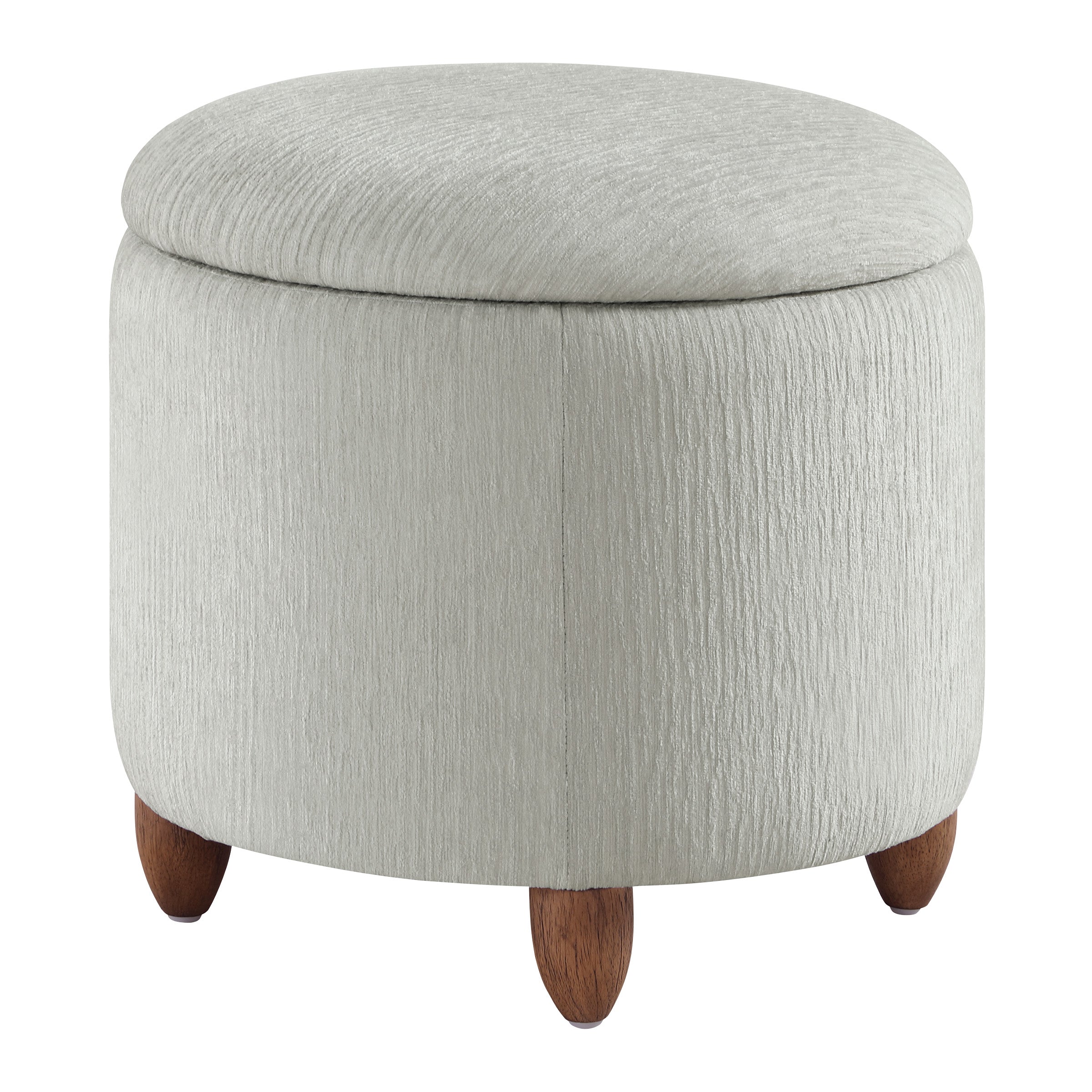 Lyra Storage Ottoman - Platinum