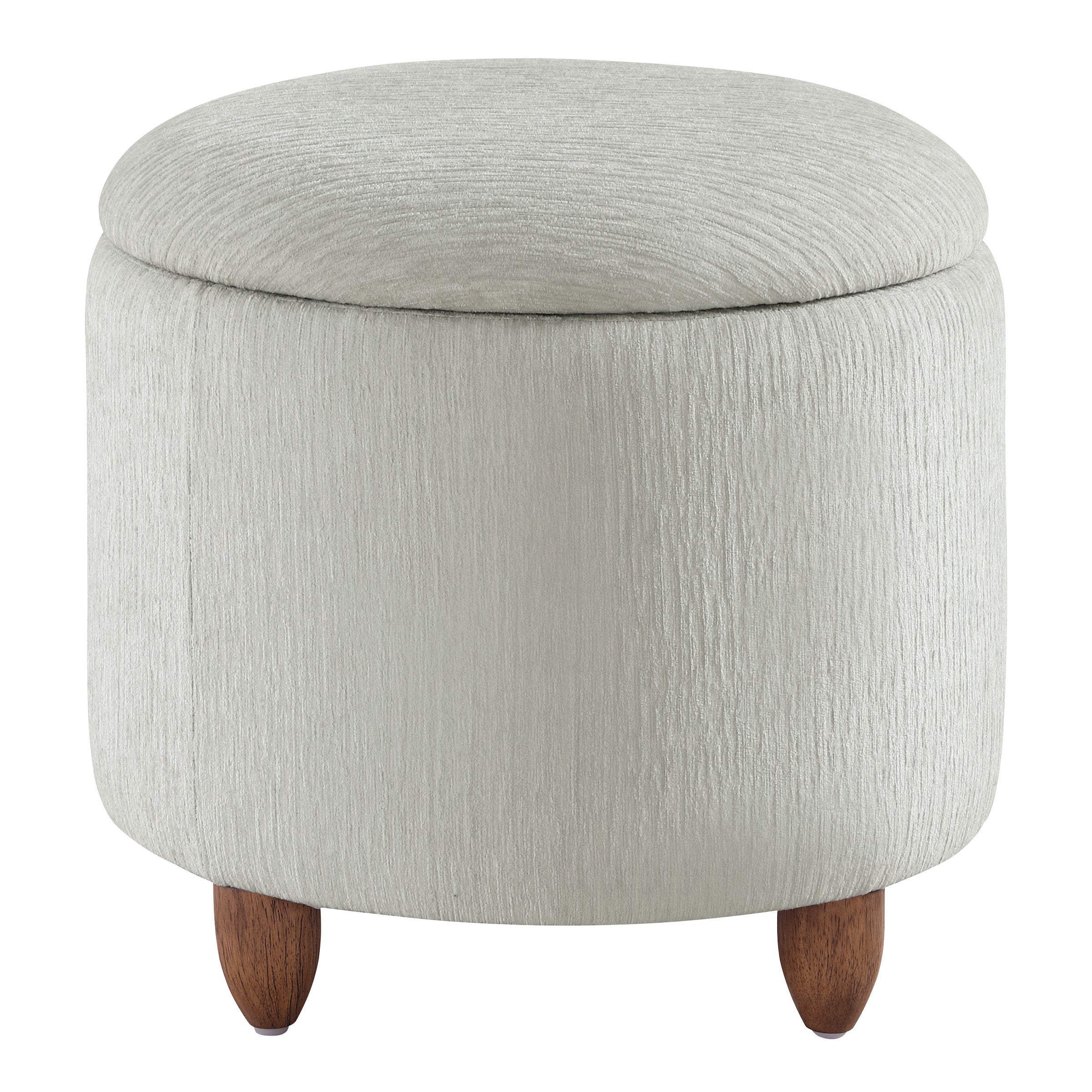 Lyra Storage Ottoman - Platinum