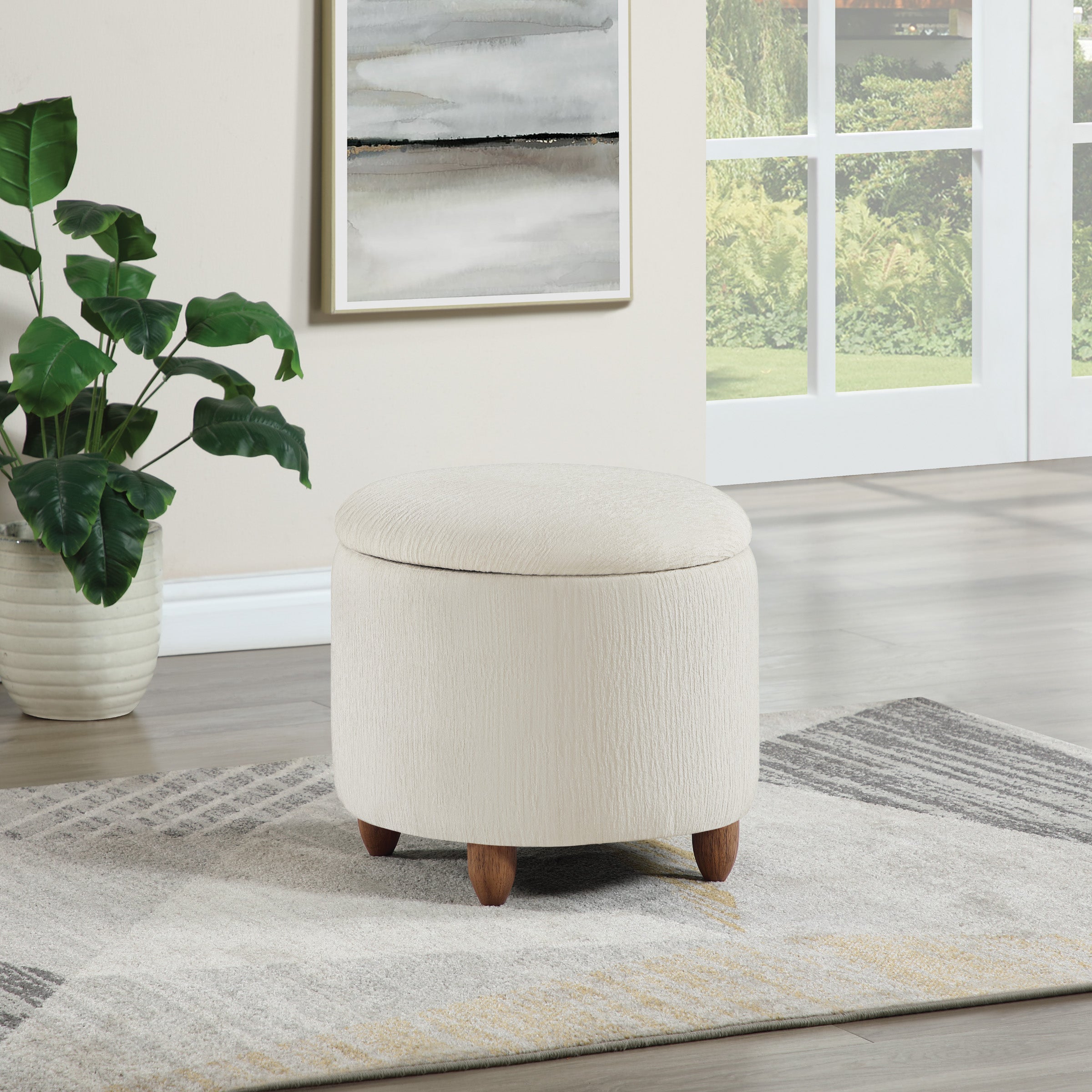 Lyra Storage Ottoman - Snow White