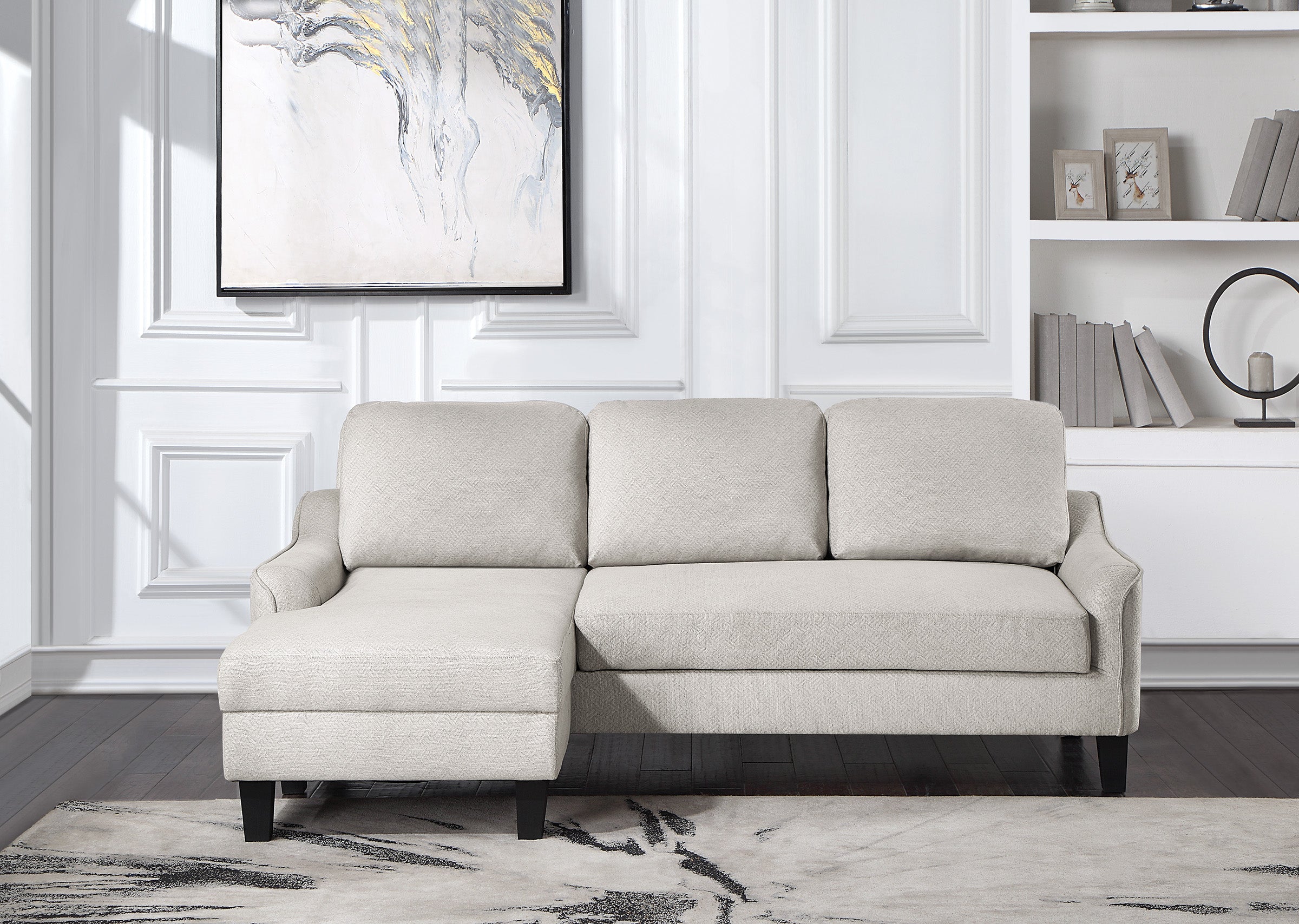Lester Chaise Sofa - Cement
