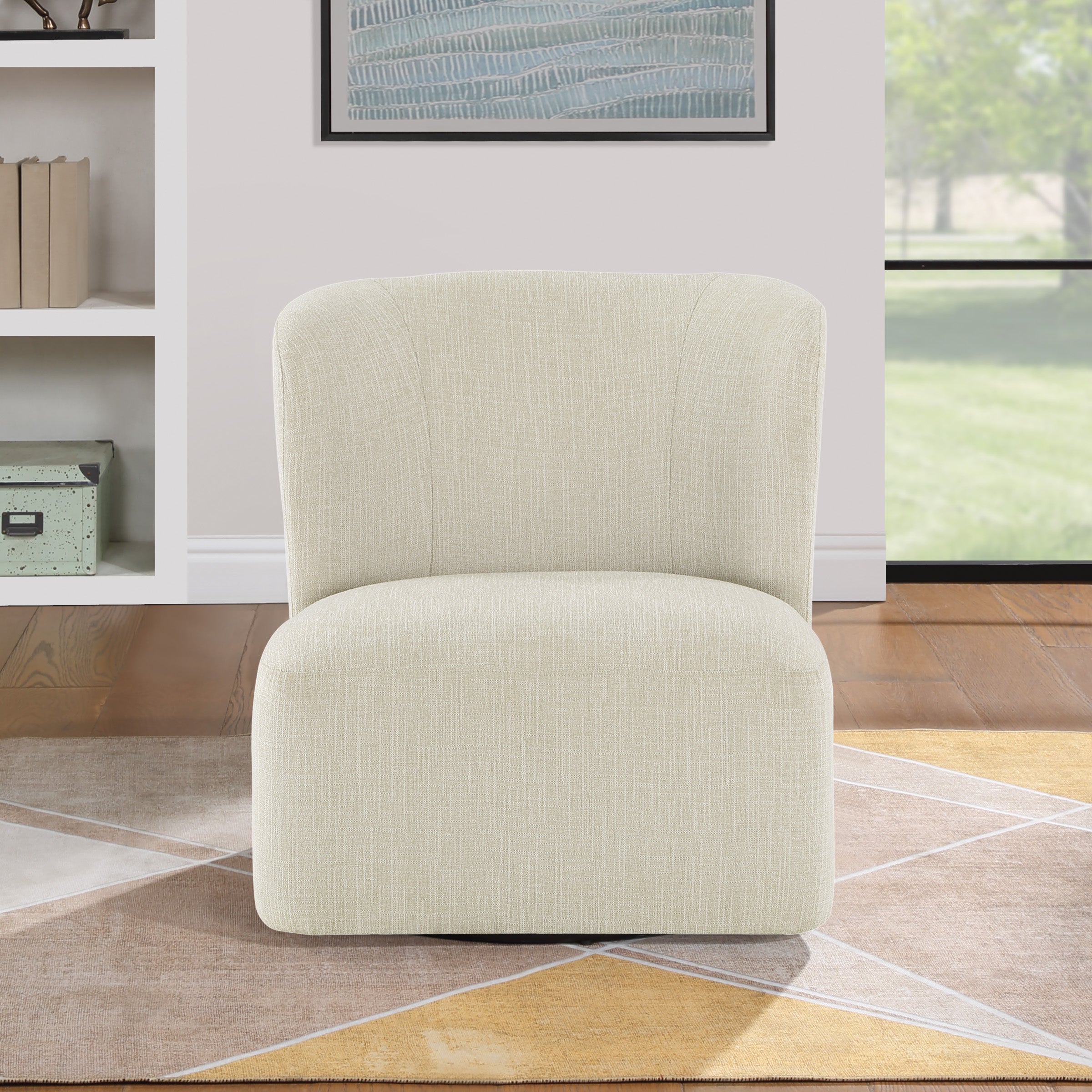 Lucia Swivel Chair - Linen