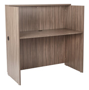 Laminate Workstation 48Wx24Dx48H - Urban Walnut