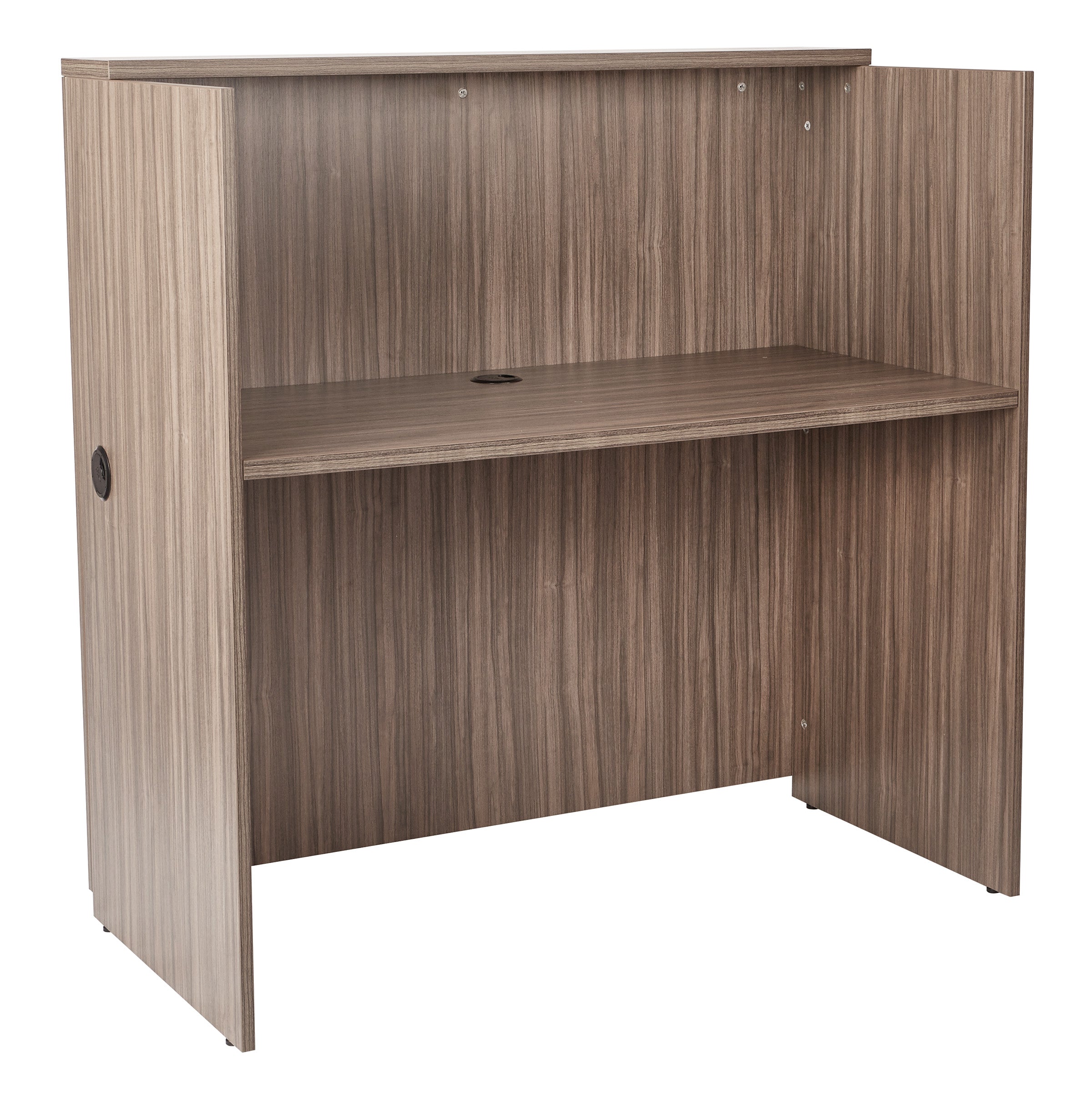 Laminate Workstation 48Wx24Dx48H - Urban Walnut