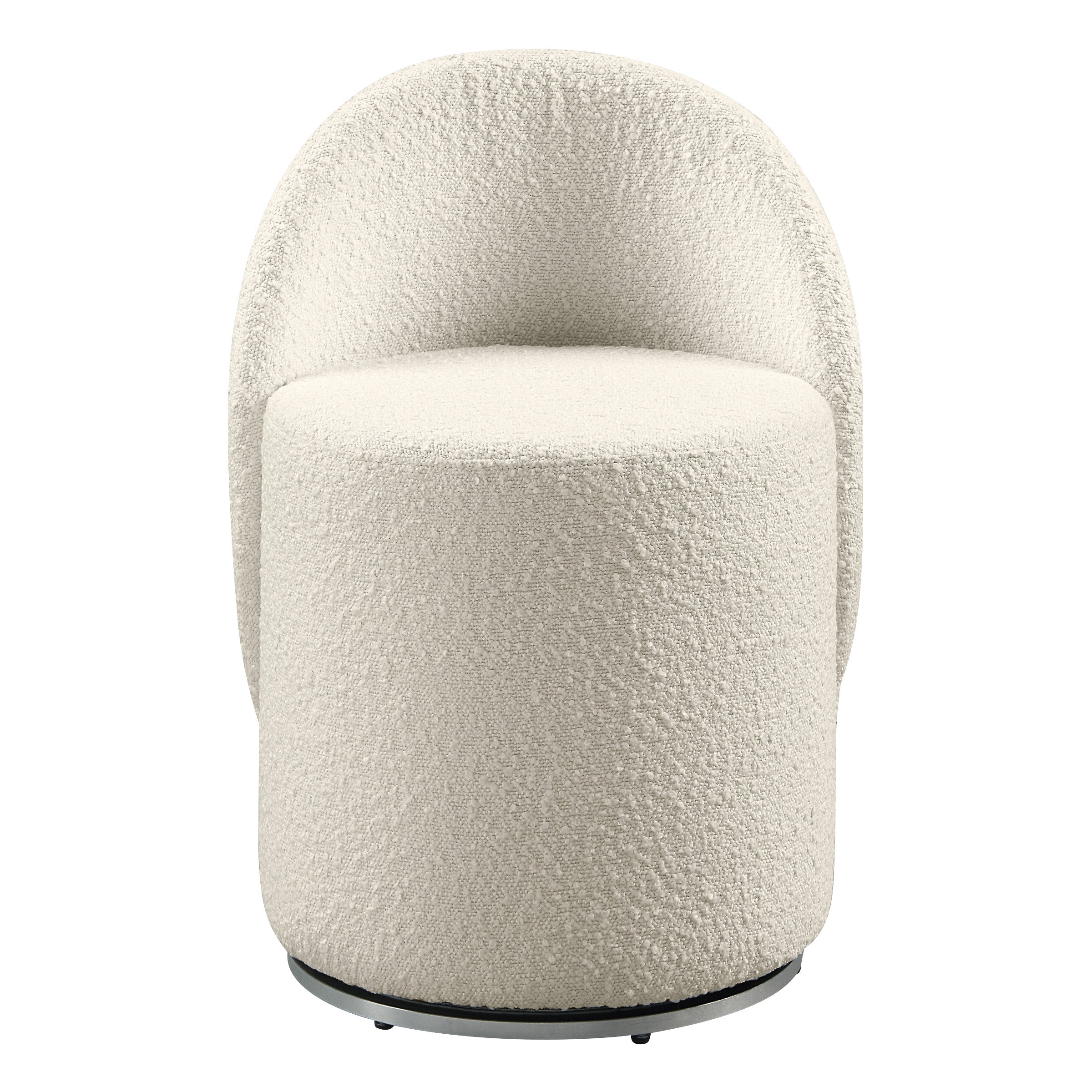 Lystra Swivel Vanity Chair - Textured Cream