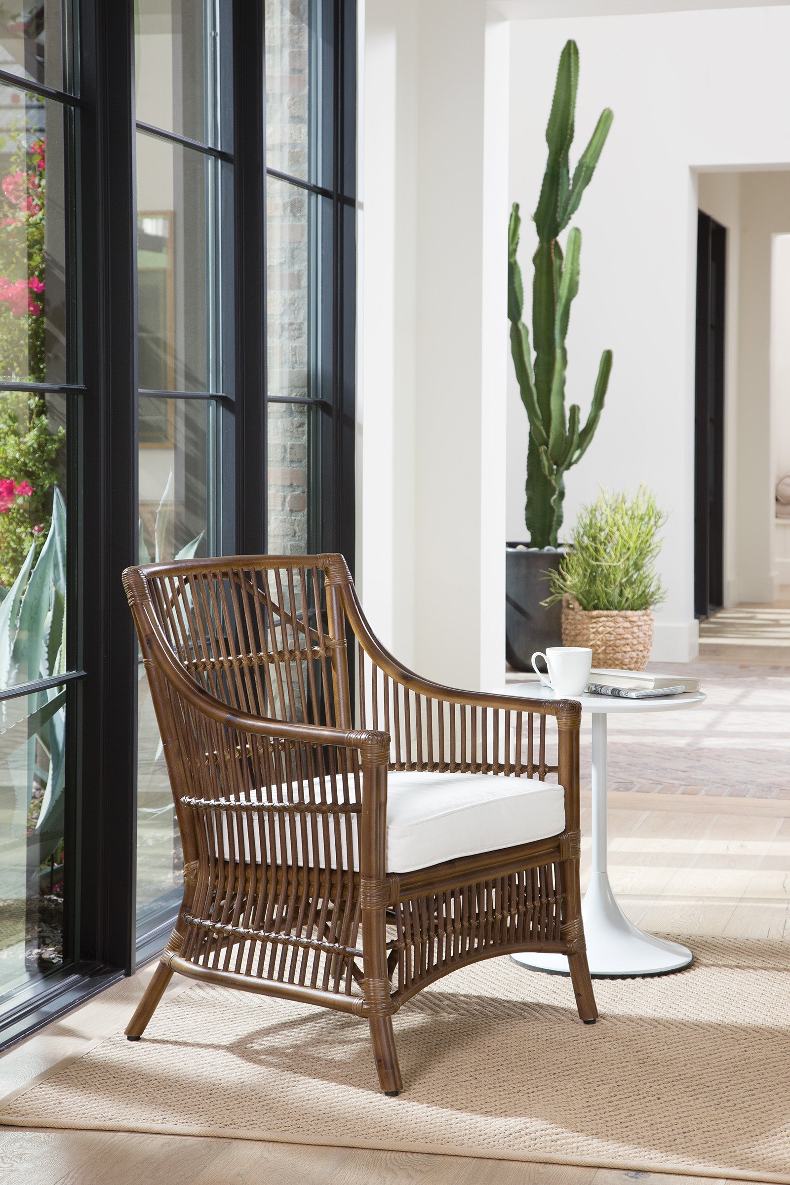 Maui Chair - Cream/Brown