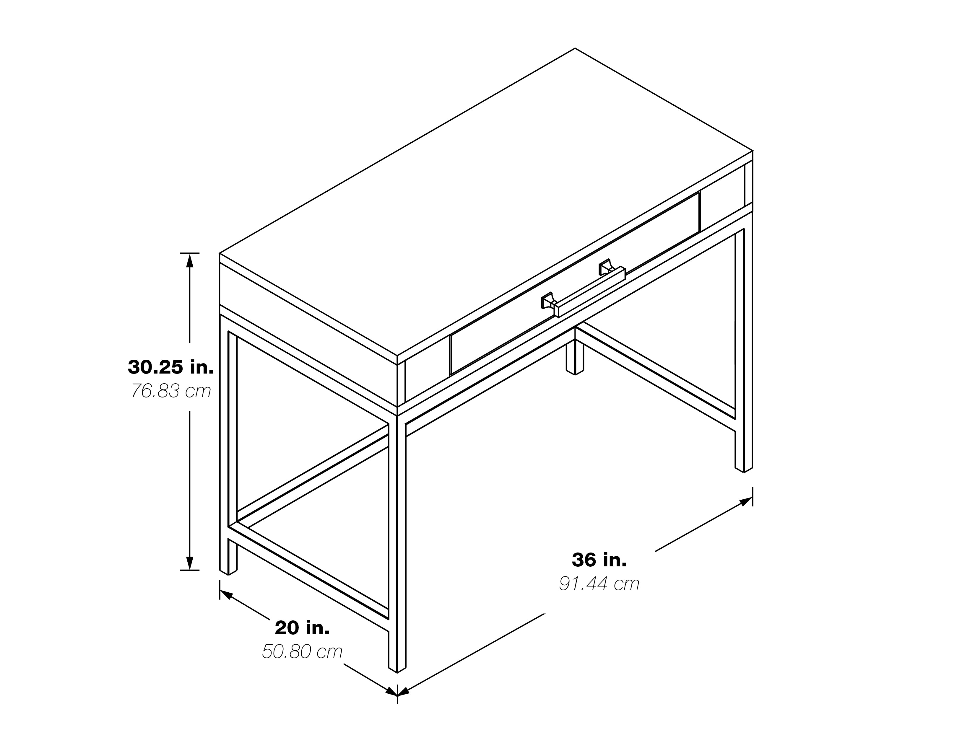 Modern Life Desk - White