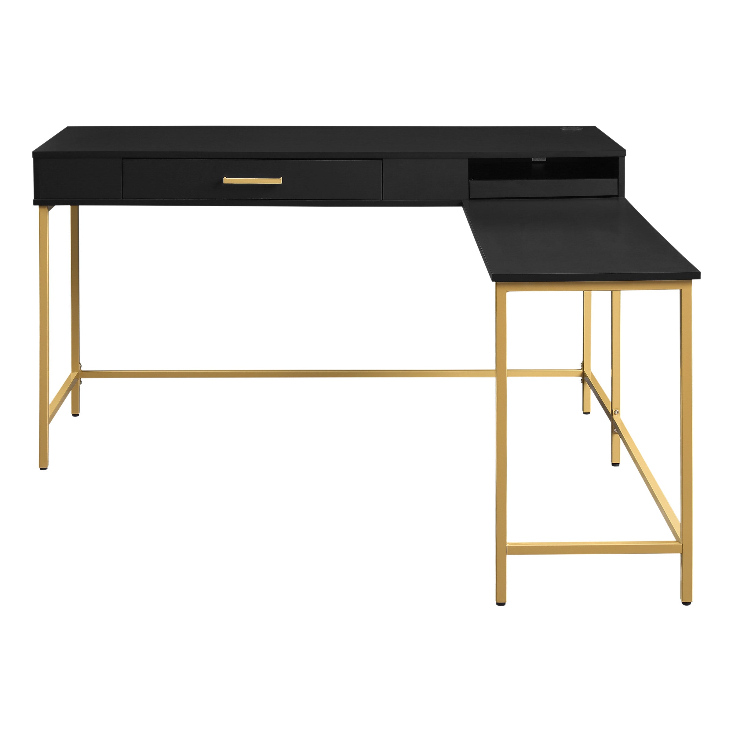 Modern Life Desk in Black - Black