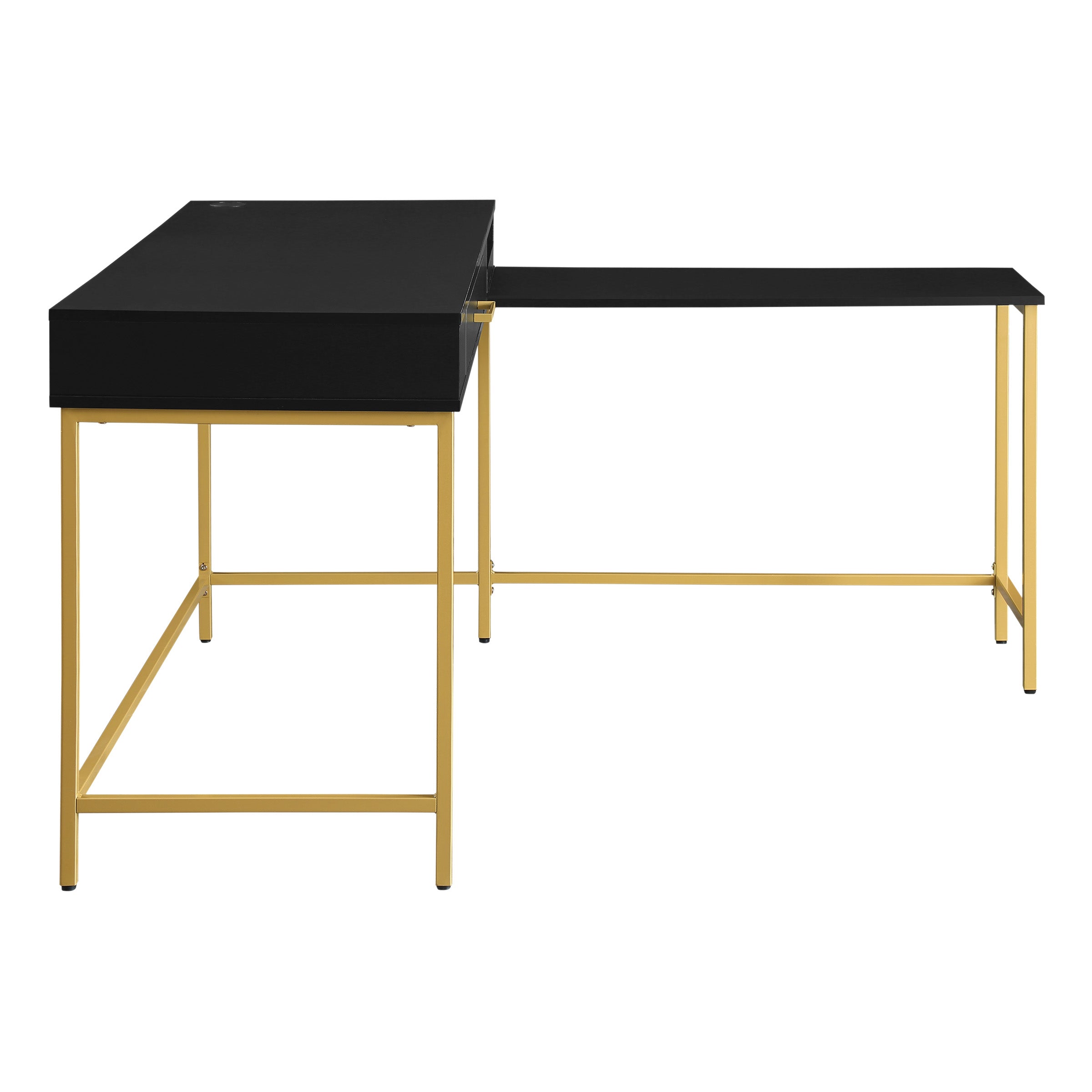 Modern Life Desk in Black - Black