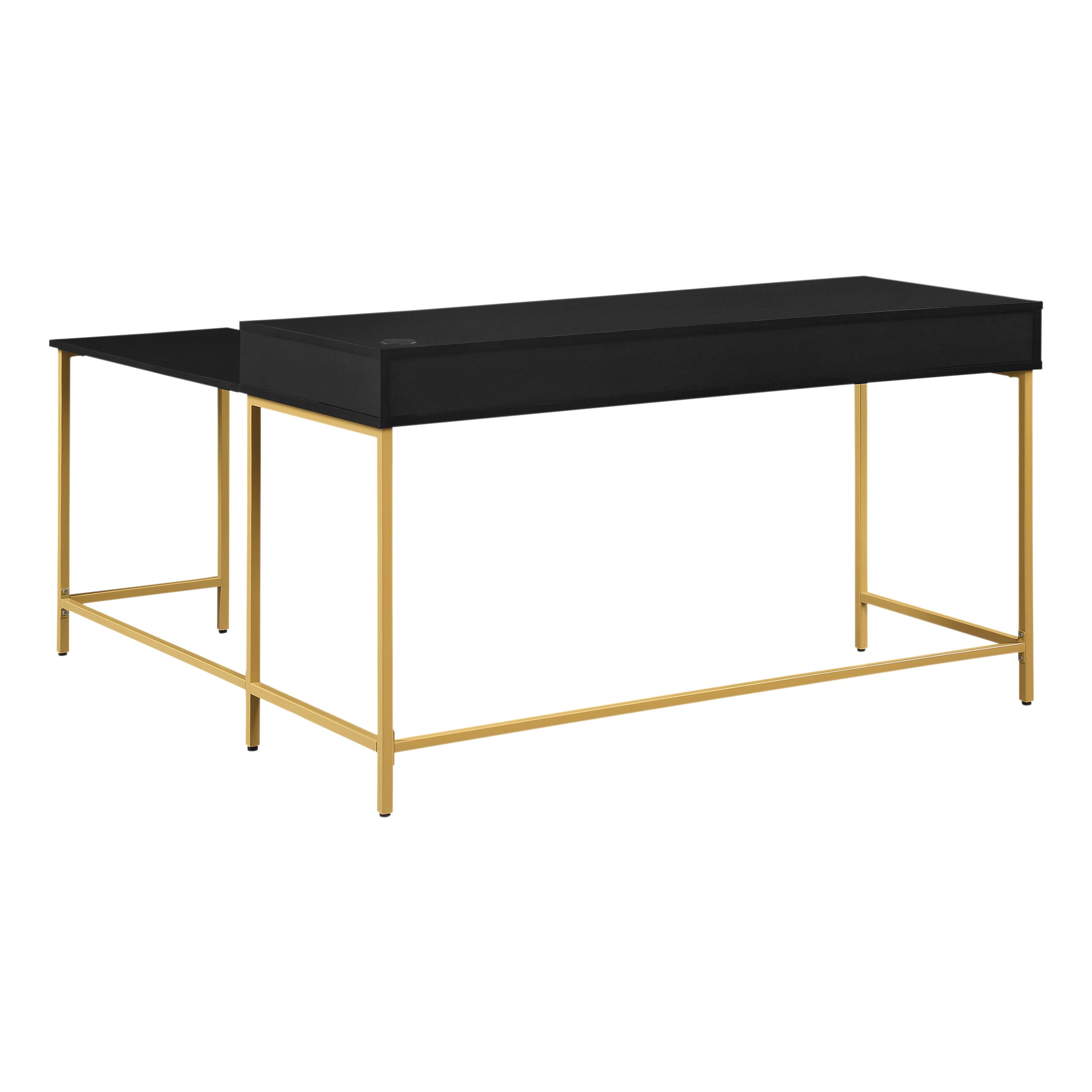Modern Life Desk in Black - Black