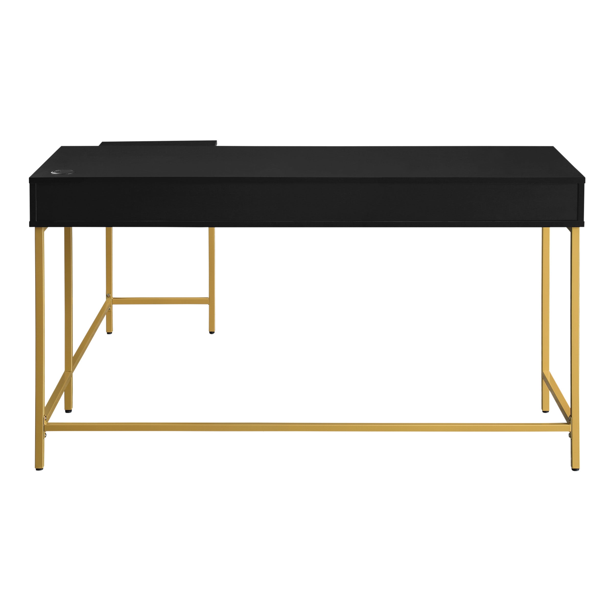 Modern Life Desk in Black - Black