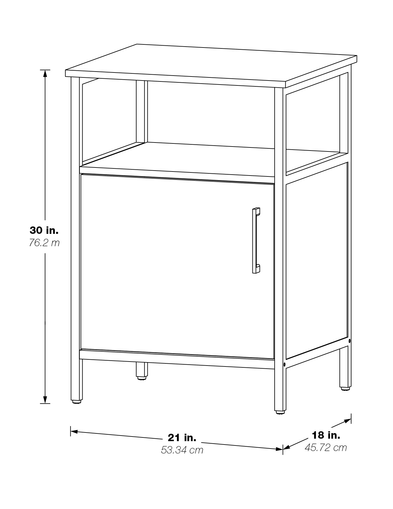 Modern Life Utility Table - White