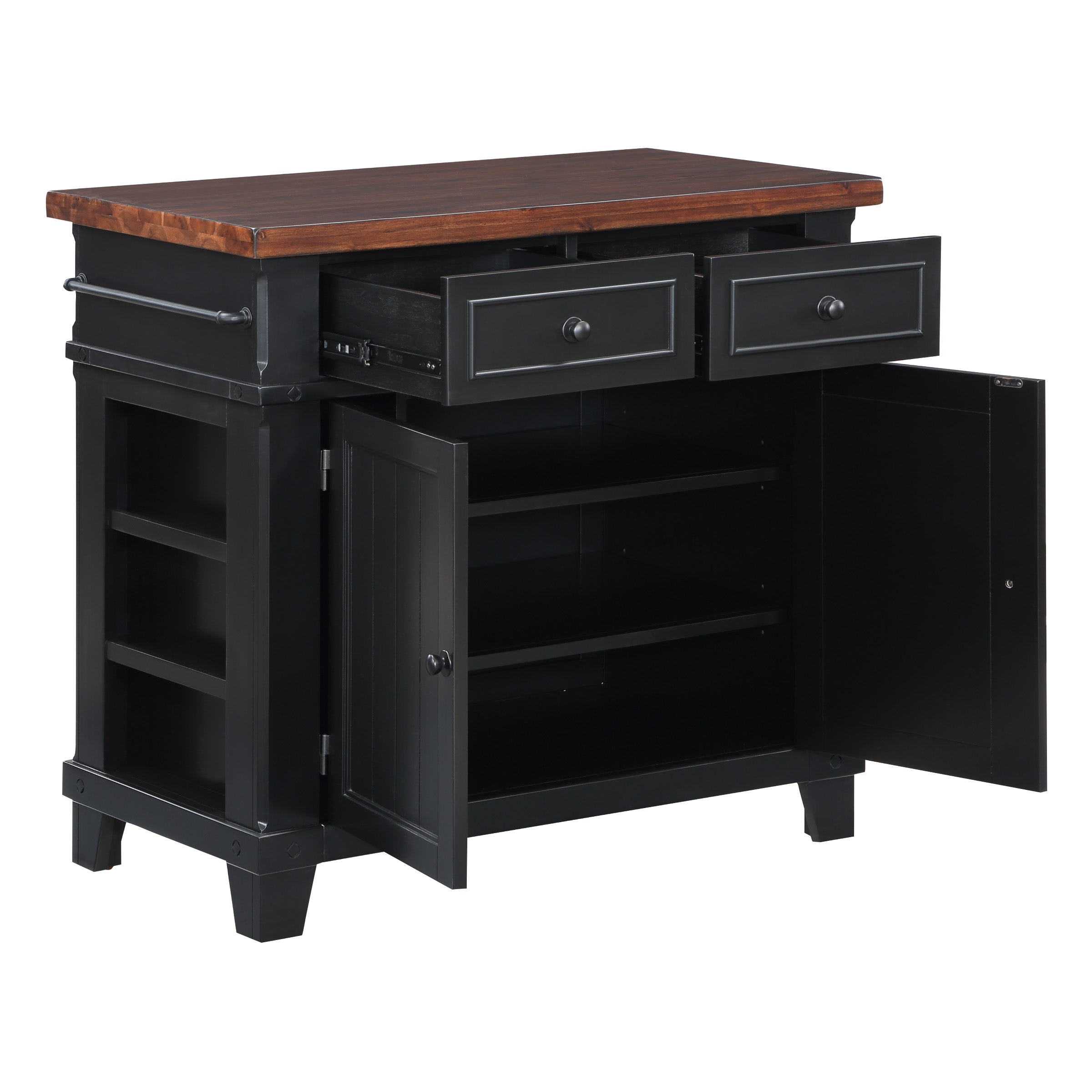 Madison Kitchen Island - Black