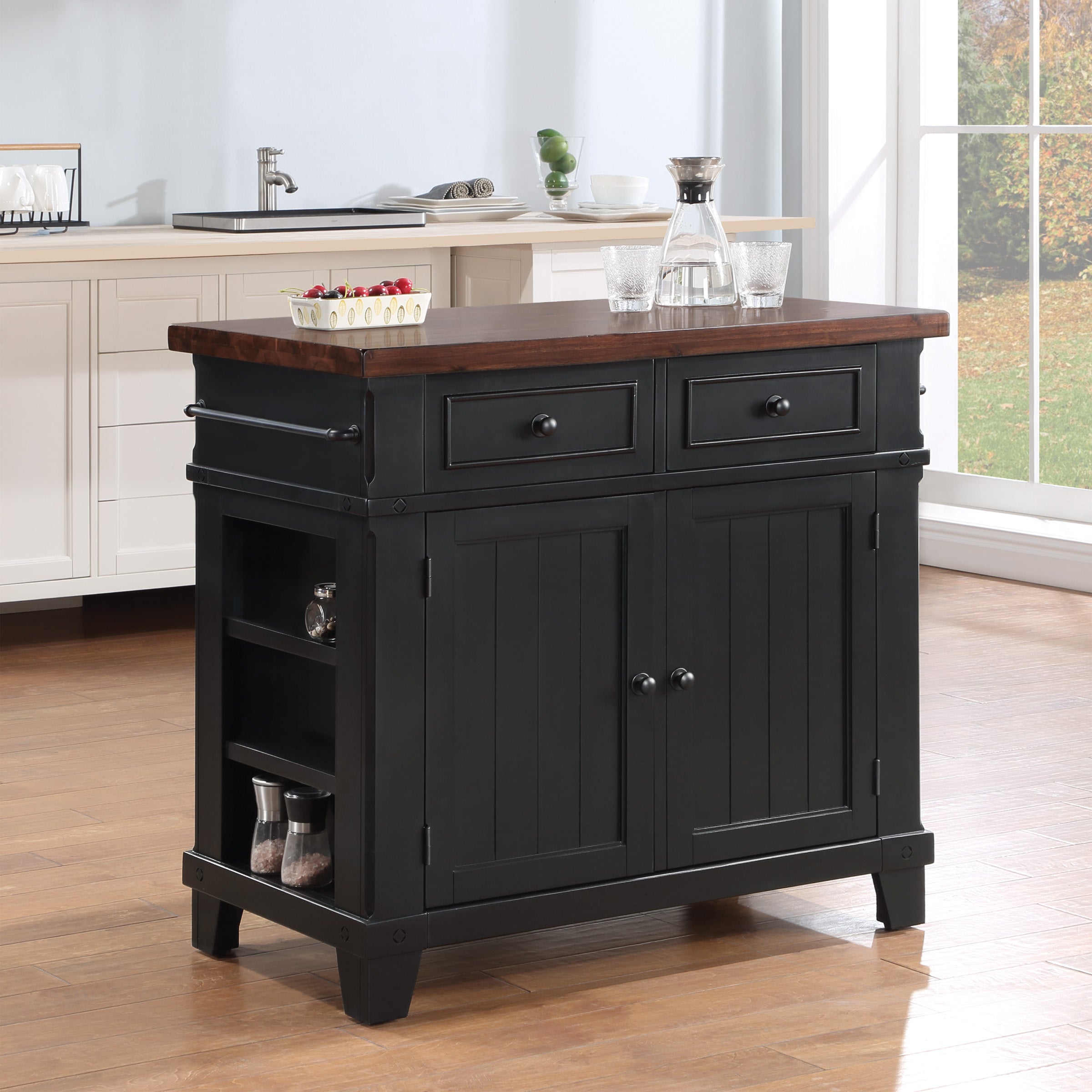 Madison Kitchen Island - Black
