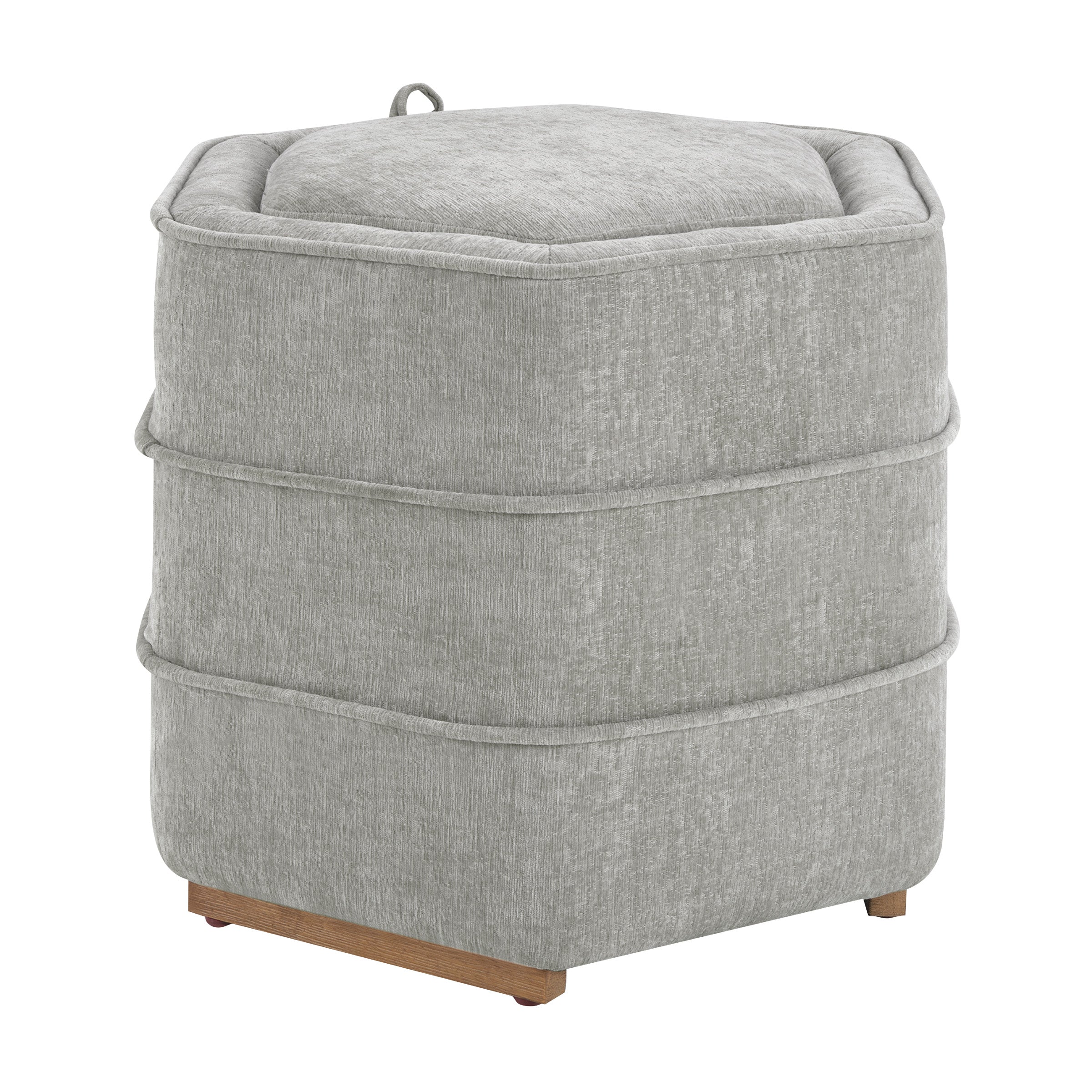 Maddox 6-sided Storage Ottoman - Fog