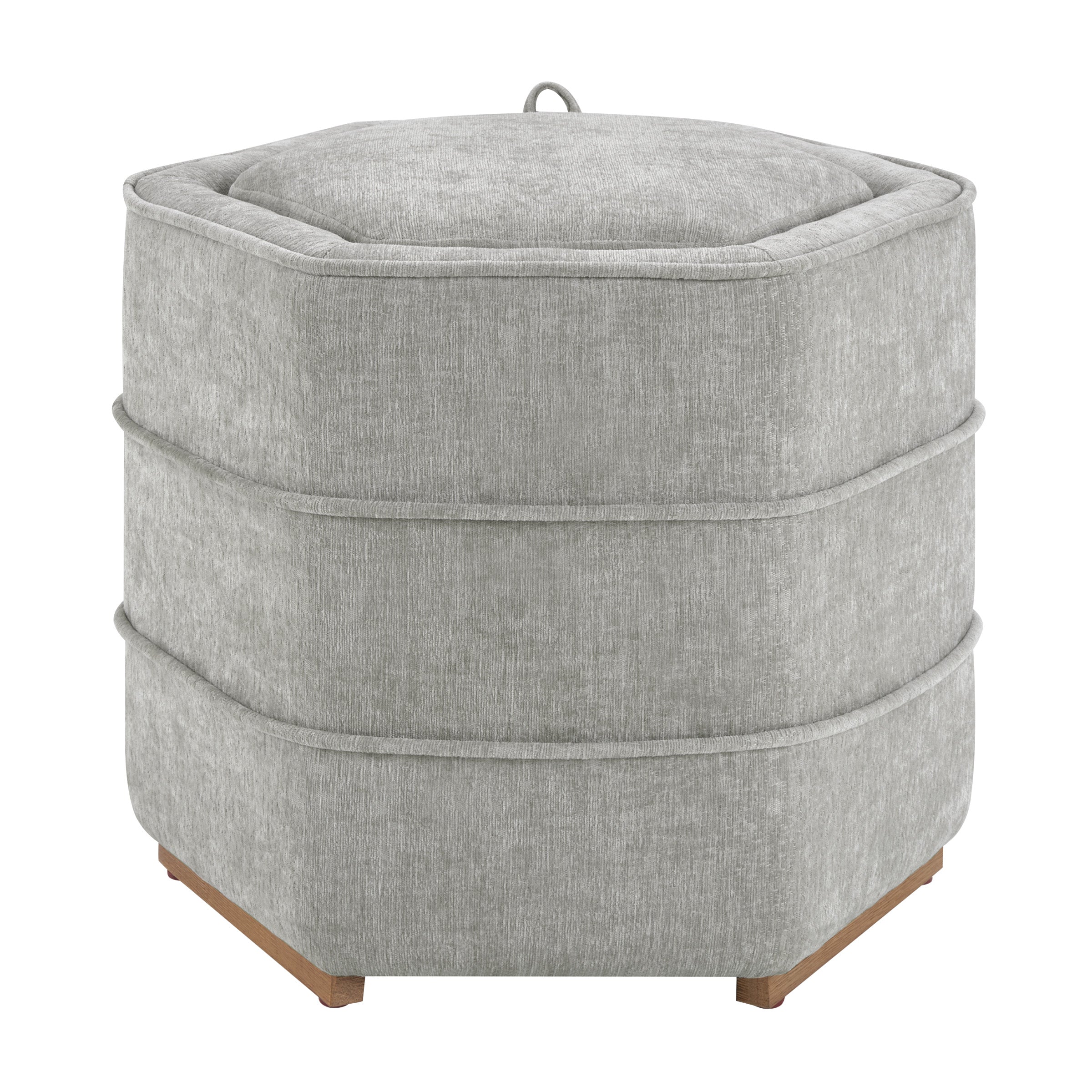 Maddox 6-sided Storage Ottoman - Fog
