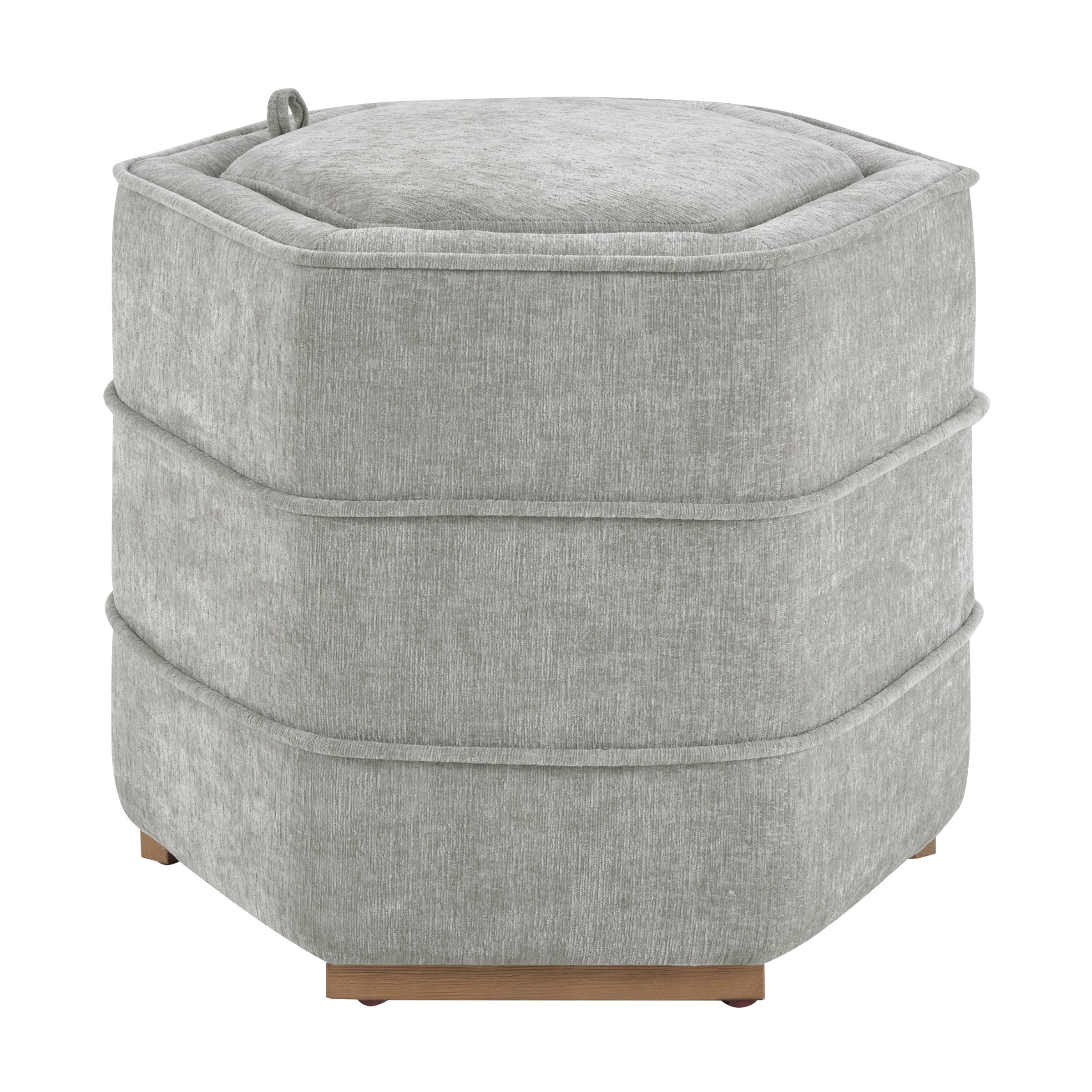 Maddox 6-sided Storage Ottoman - Fog