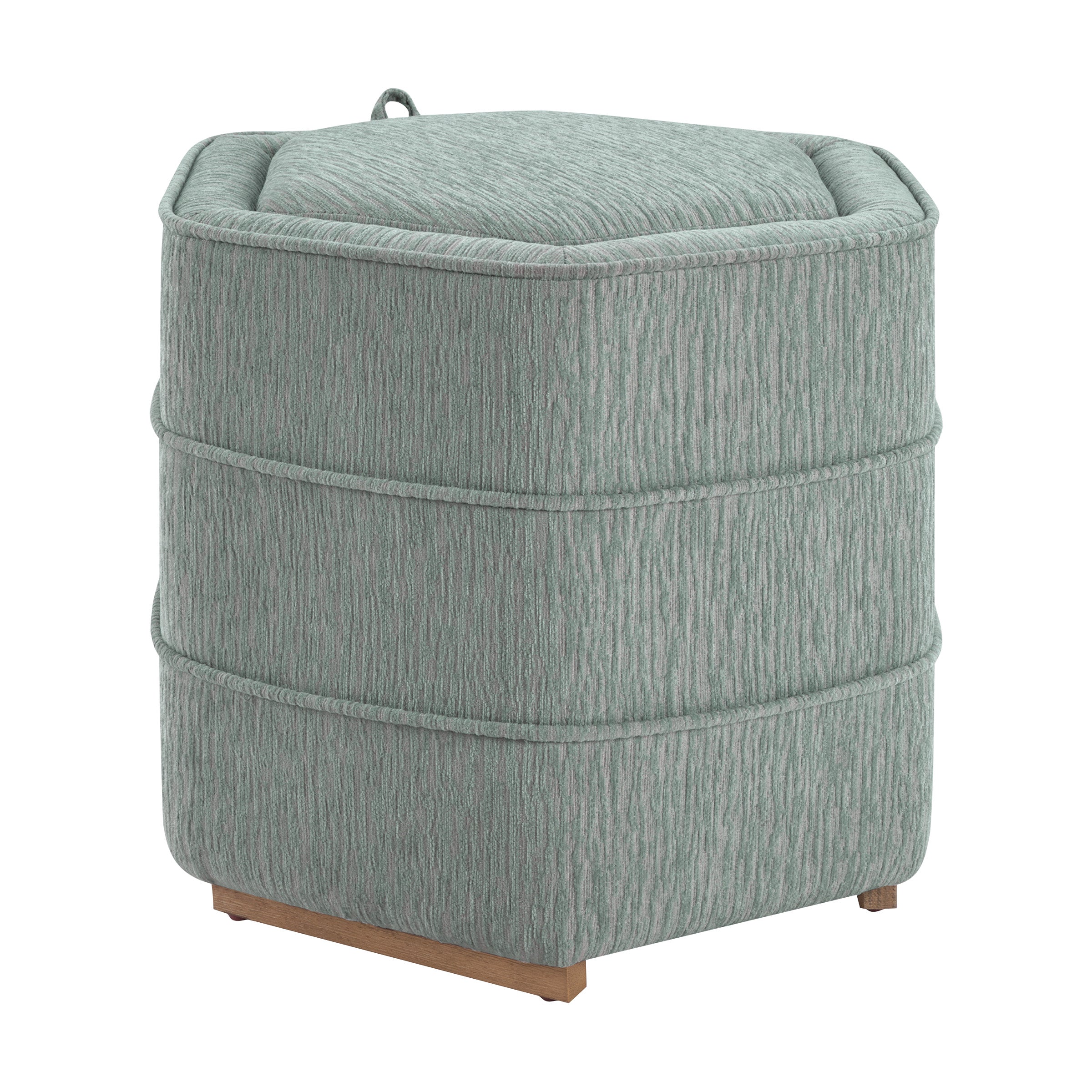 Maddox 6-sided Storage Ottoman - Mist