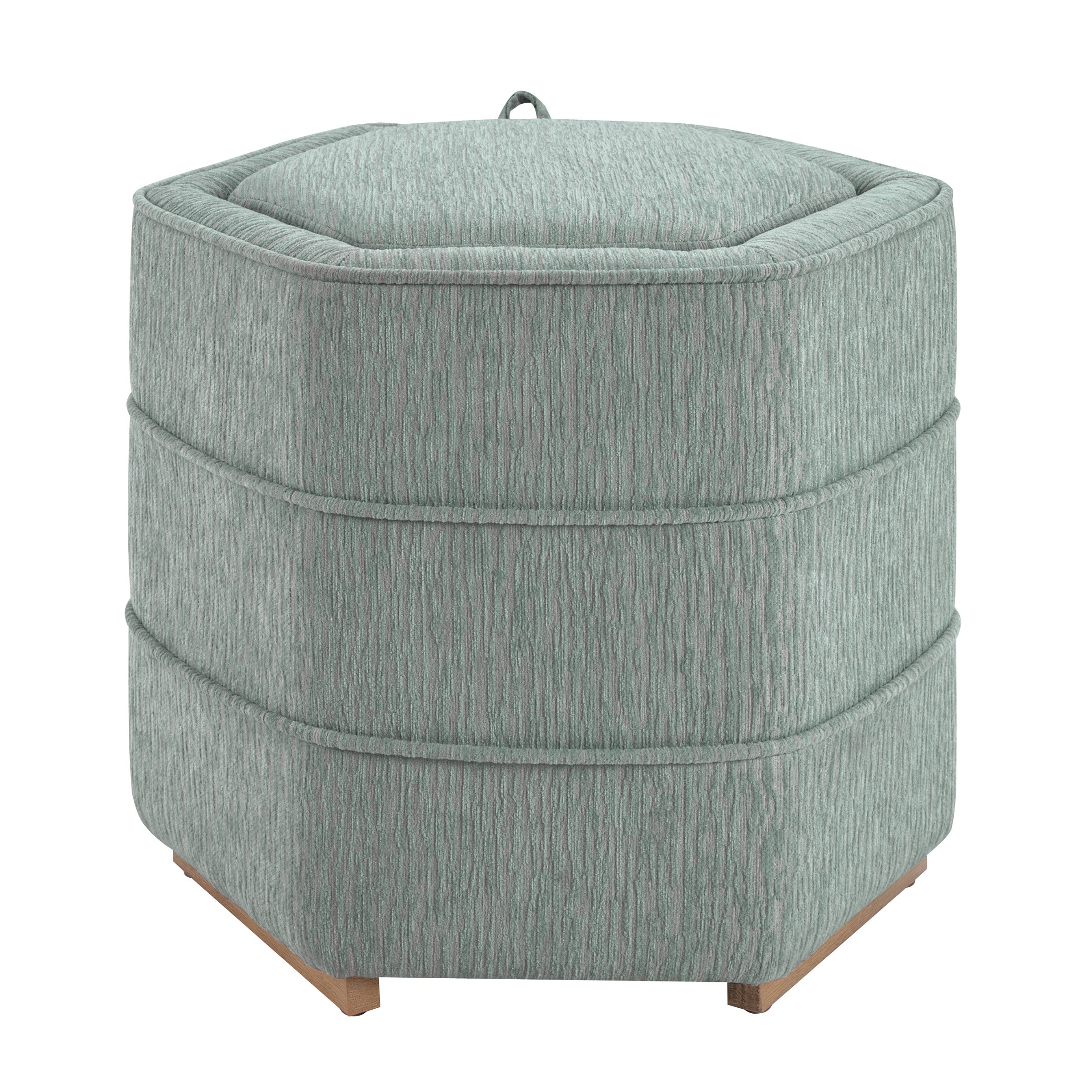 Maddox 6-sided Storage Ottoman - Mist