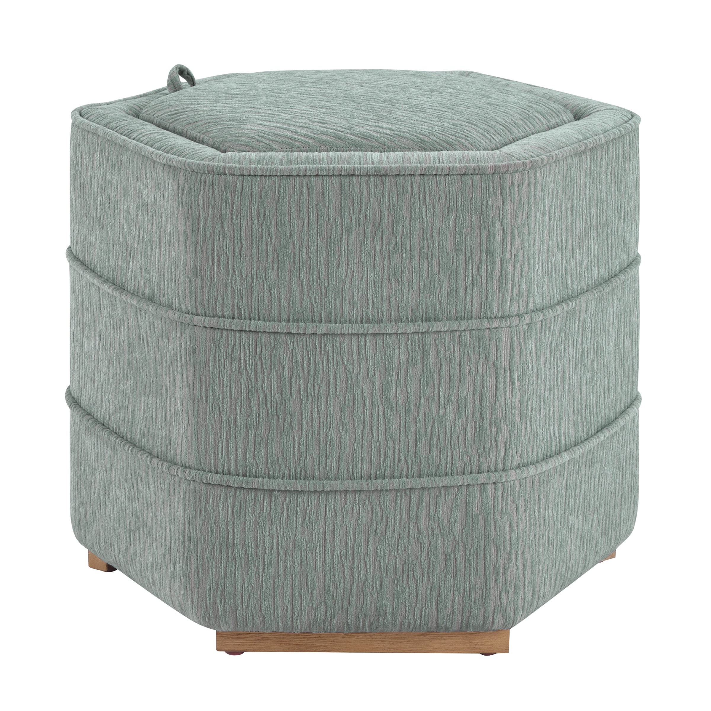 Maddox 6-sided Storage Ottoman - Mist