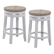 26" Swivel Stool 2 Pk - White