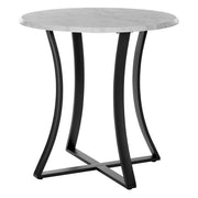Metro Counter Height Table - Faux Marble/Black