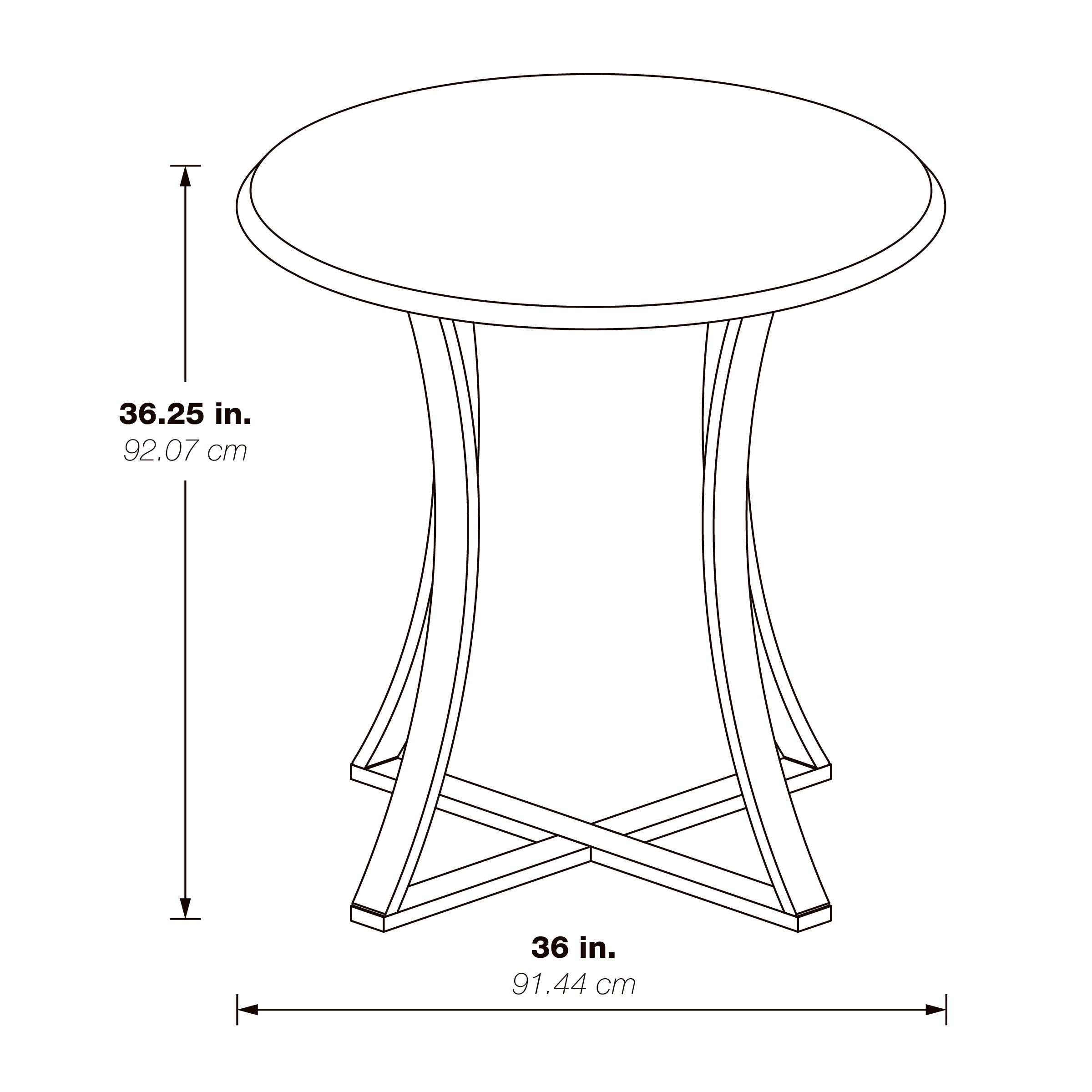 Metro Counter Height Table - Faux Marble/Black