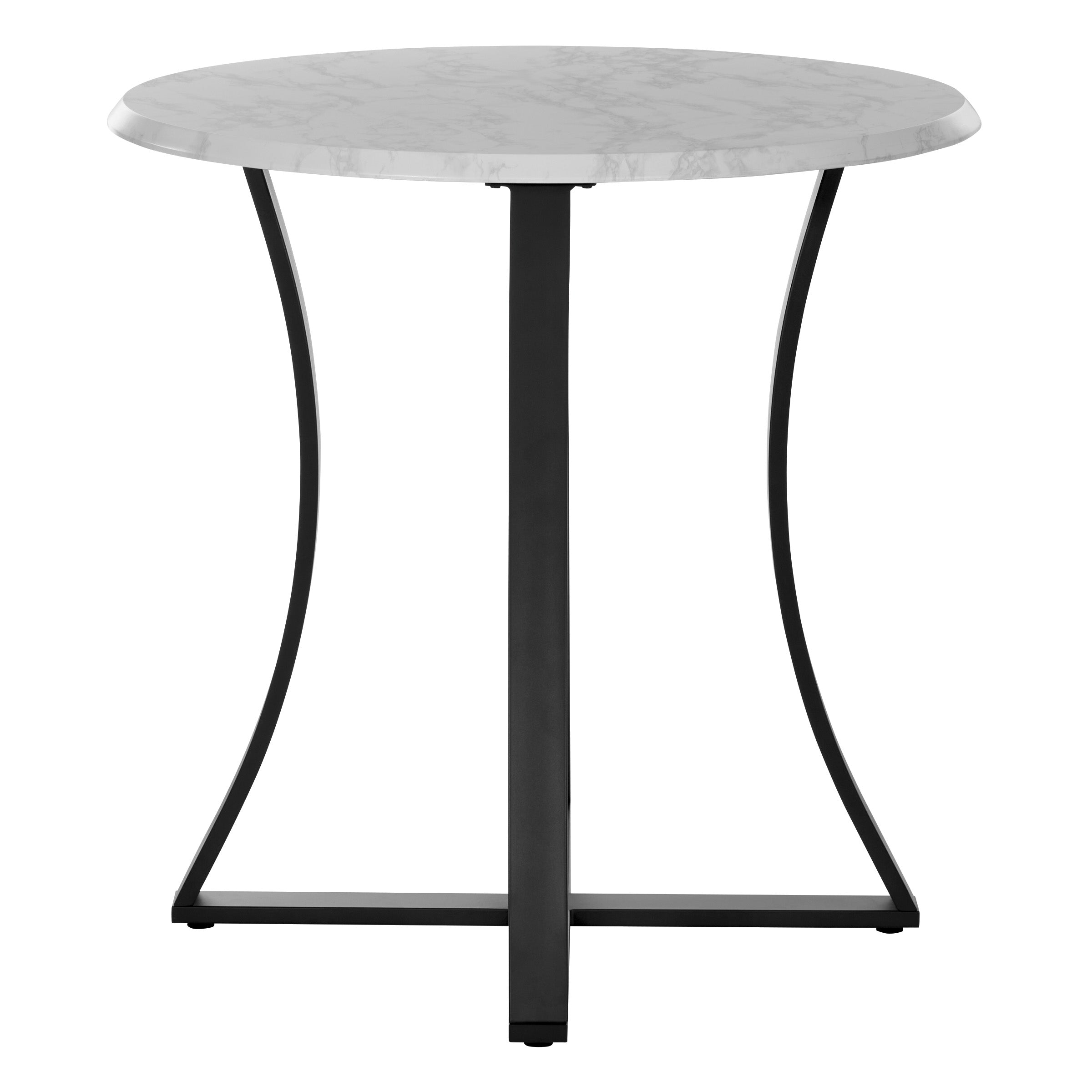 Metro Counter Height Table - Faux Marble/Black