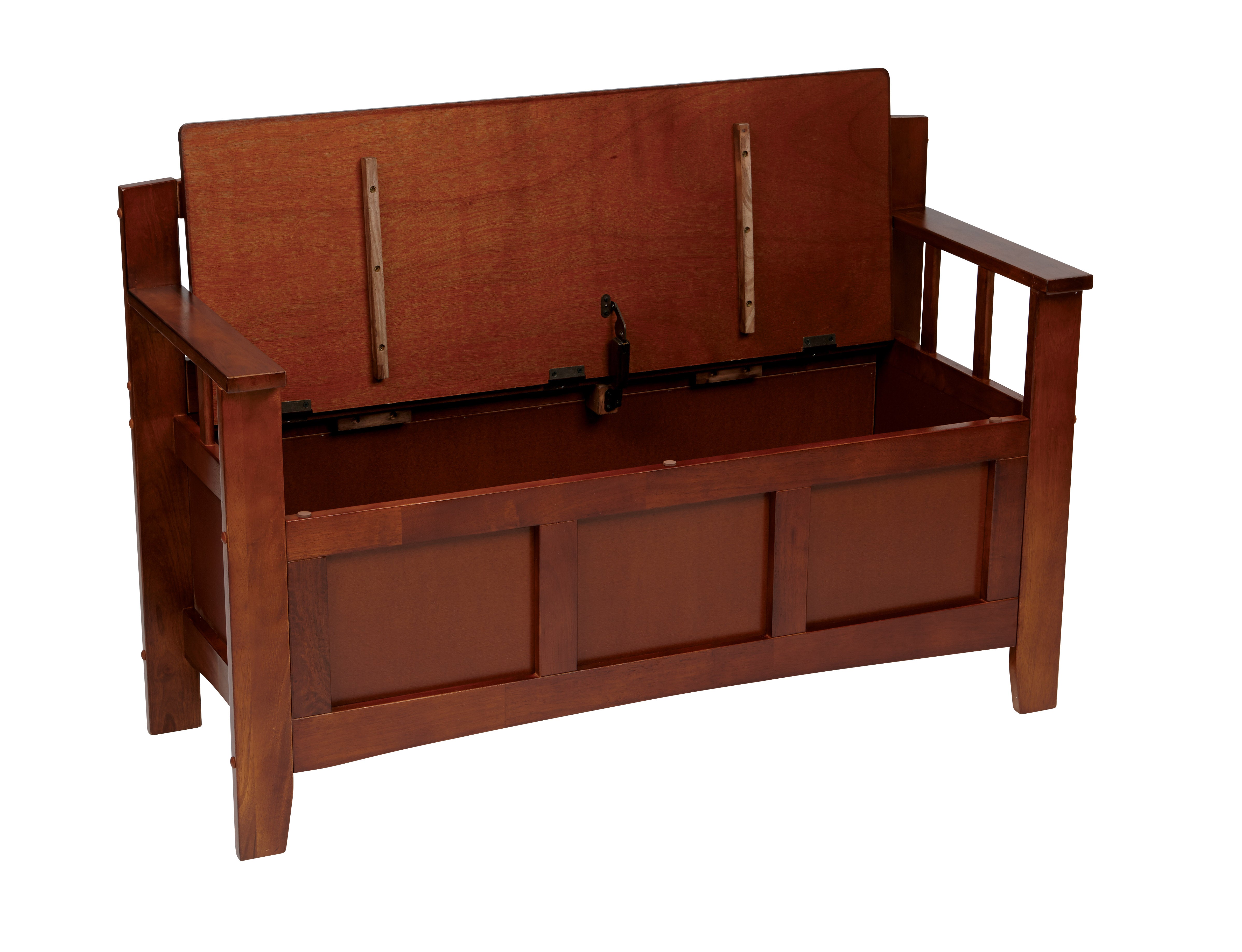Metro Entry Way Bench - Walnut finish