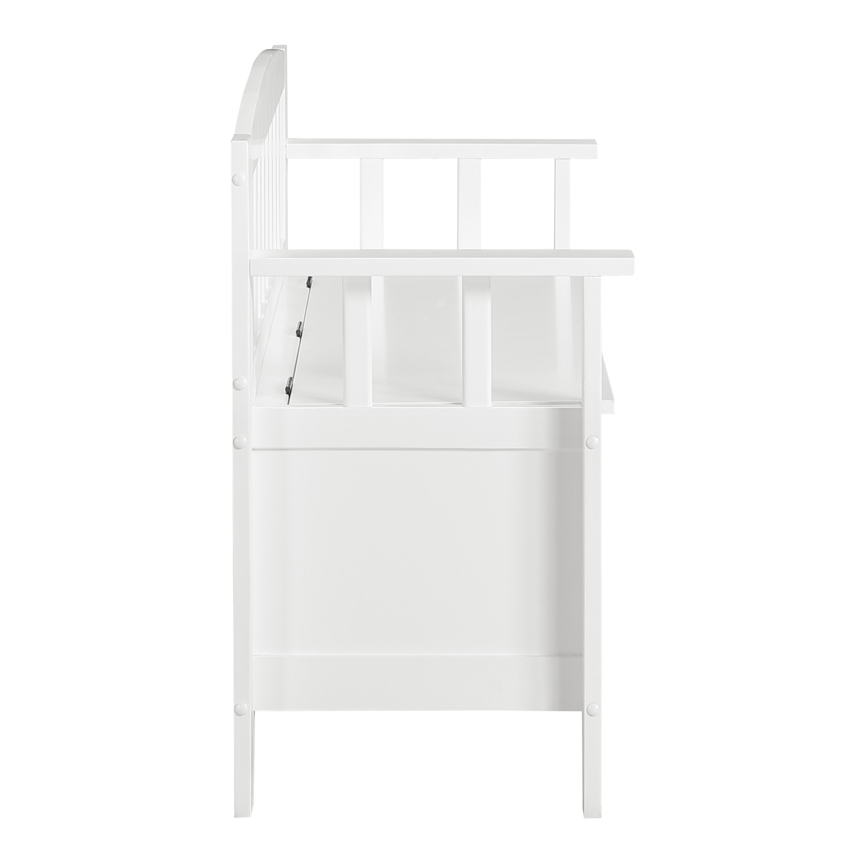 Metro Entry Way Bench - White finish