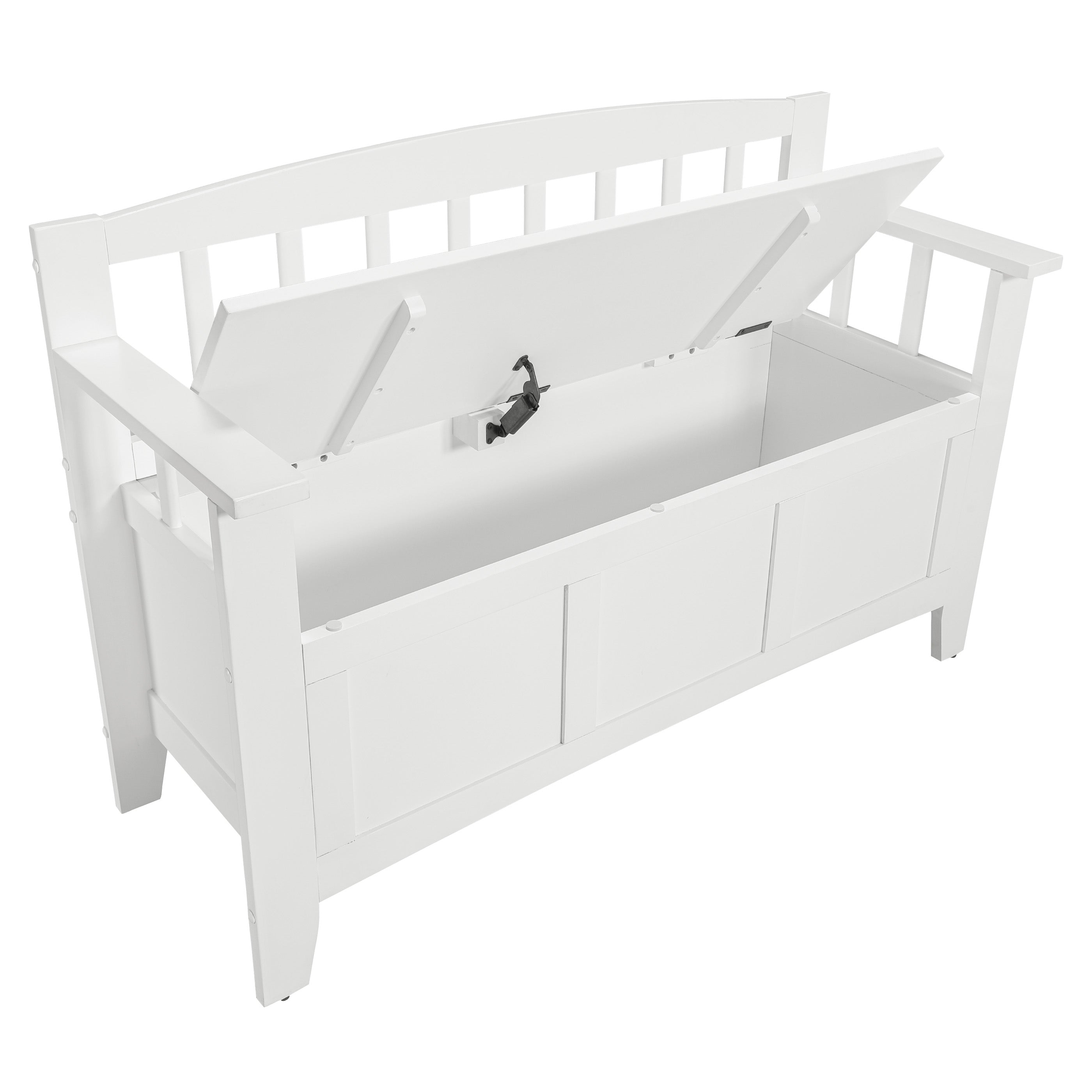 Metro Entry Way Bench - White finish