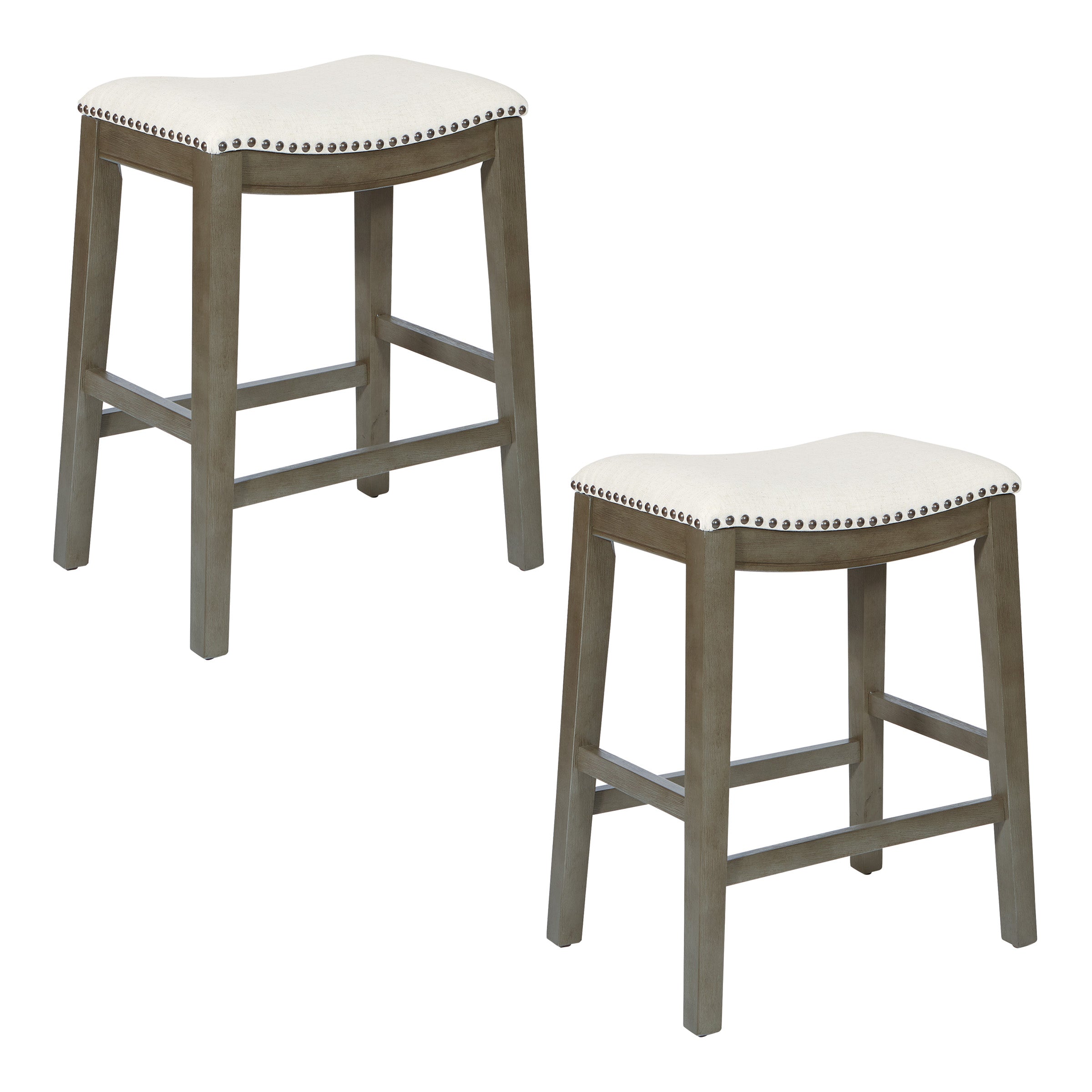 24" Saddle Stool 2-pack - Grey