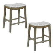 24" Saddle Stool 2-pack - Grey