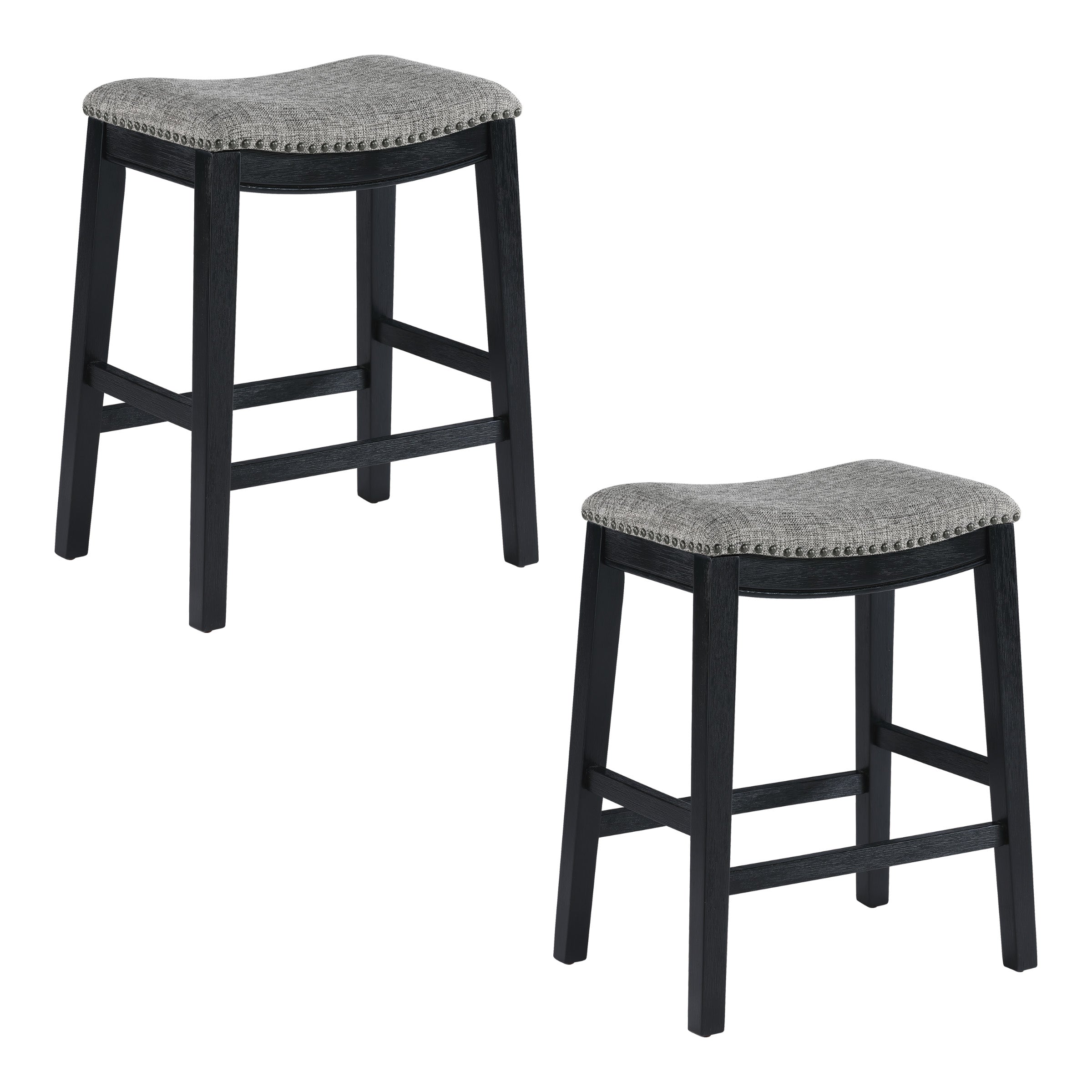 24" Saddle Stool 2-pack - Graphite